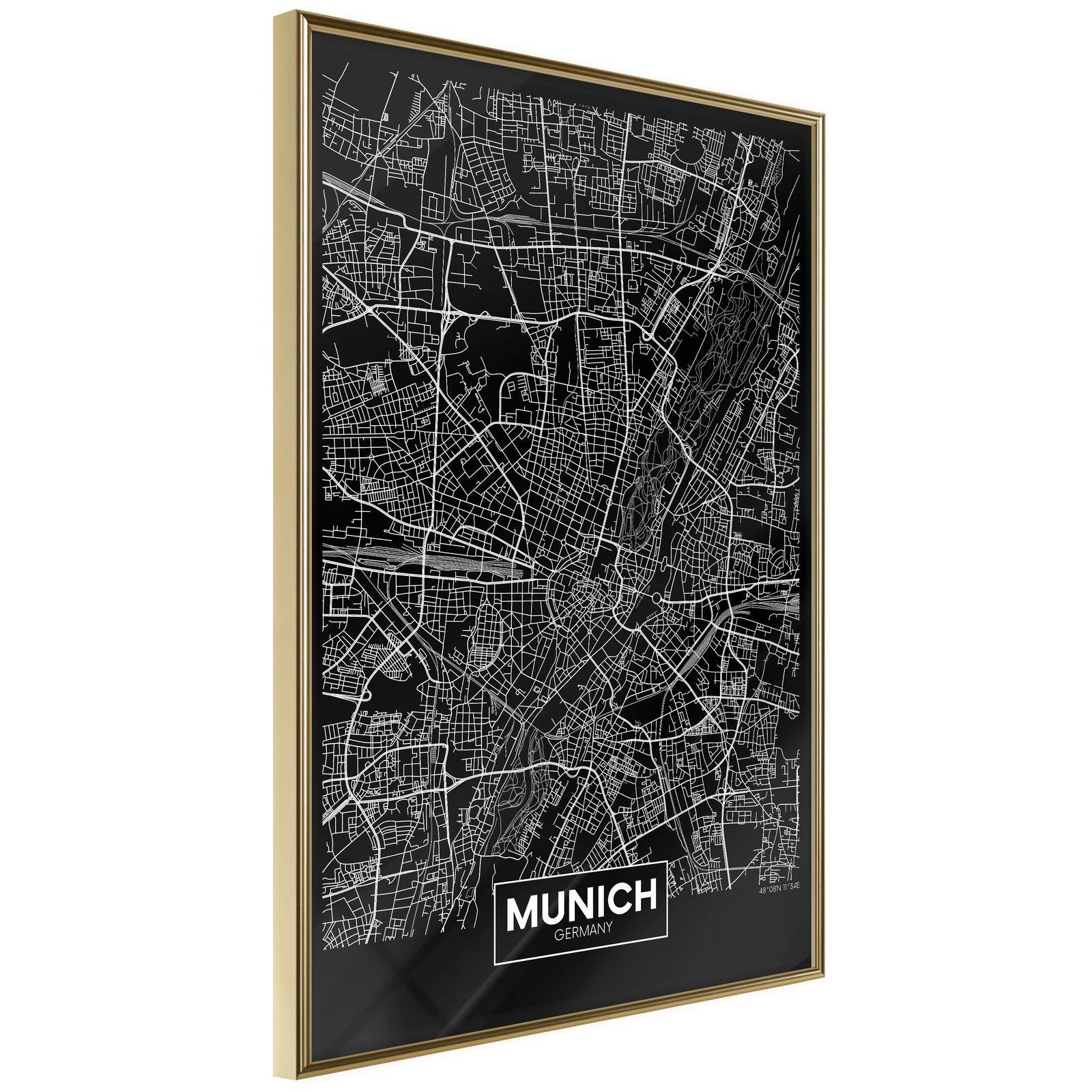 Poster Munich - Plan de ville