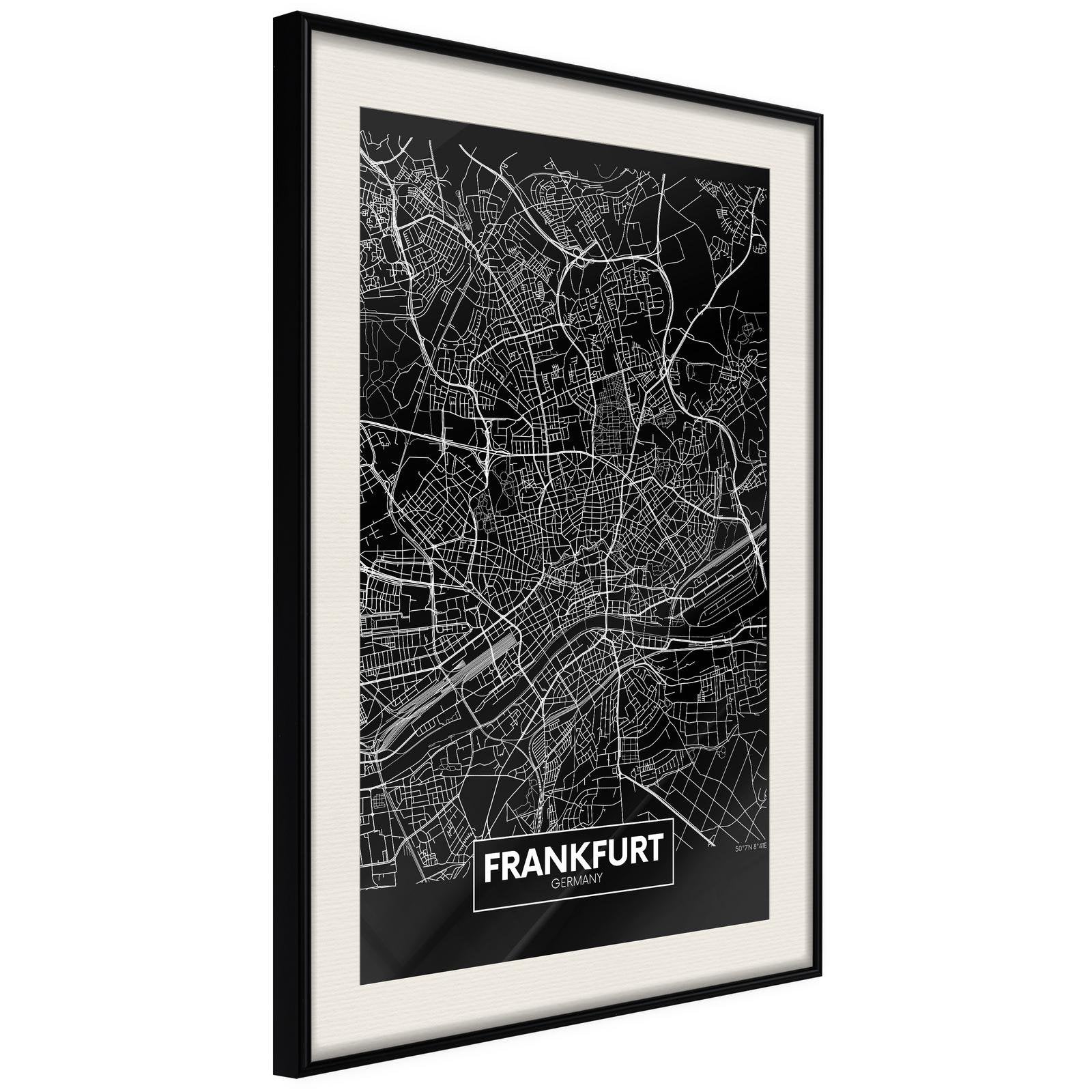 Poster Frankfurt Plan de ville