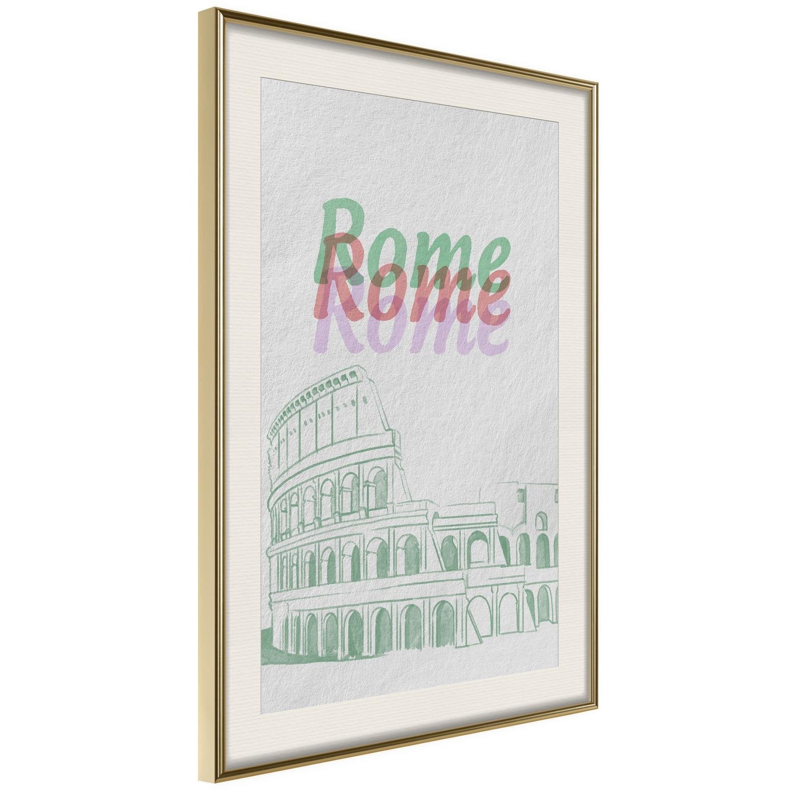 Affiche Pastel Rome