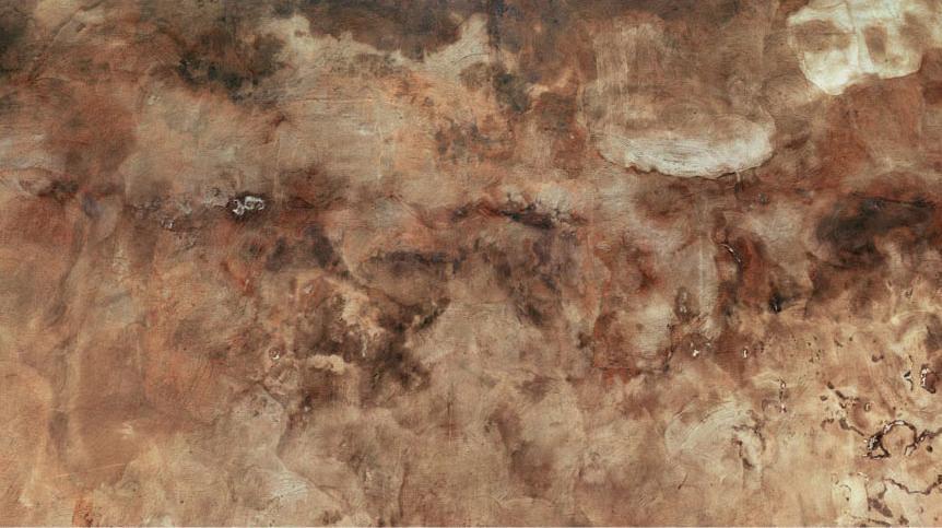 Papier peint - Time of darkness - composition in pattern of wet concrete in brown tones