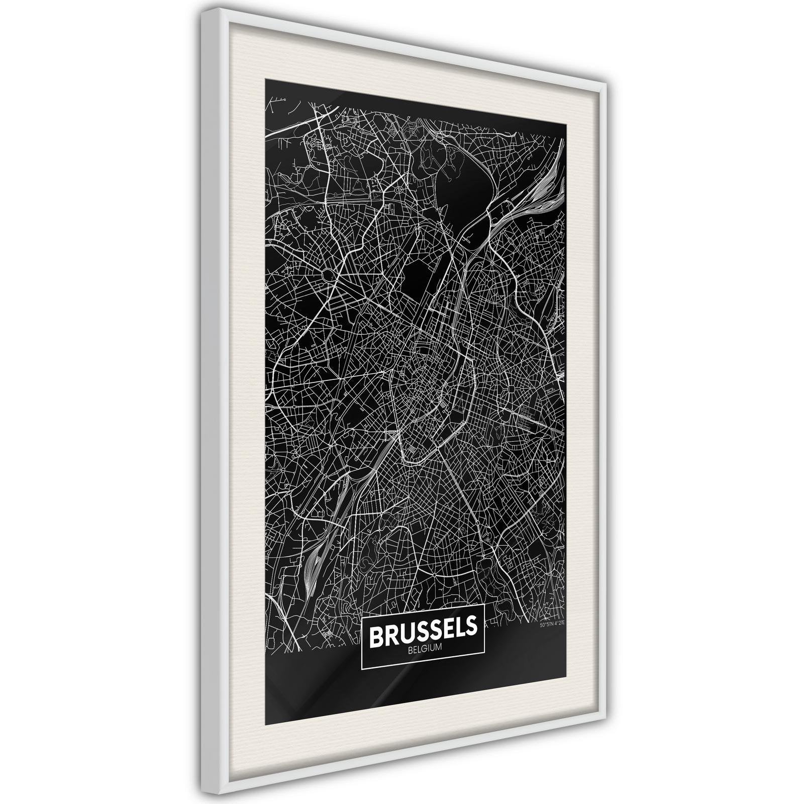 Poster Bruxelles - Carte de la ville