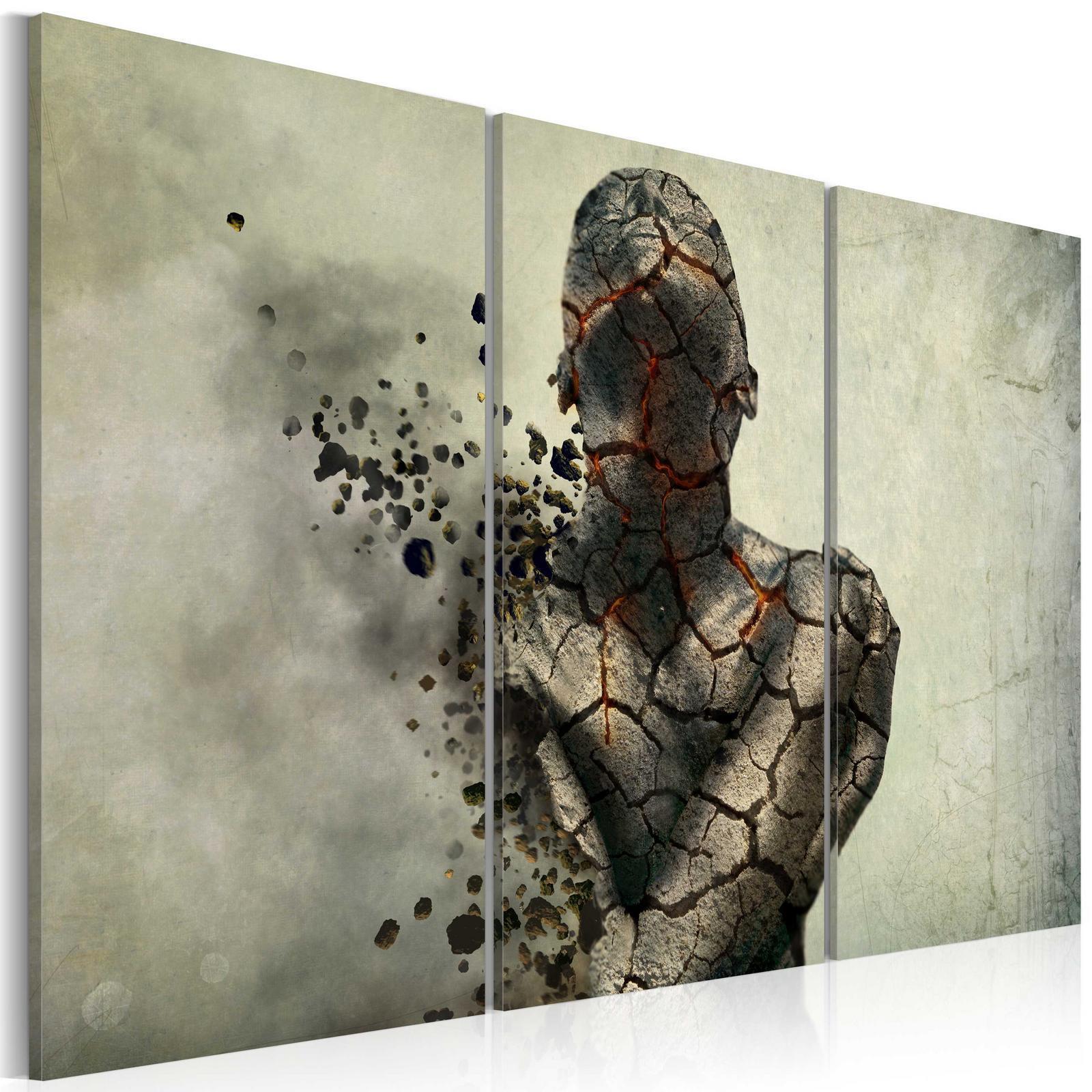 Tableau - The man of stone - triptych