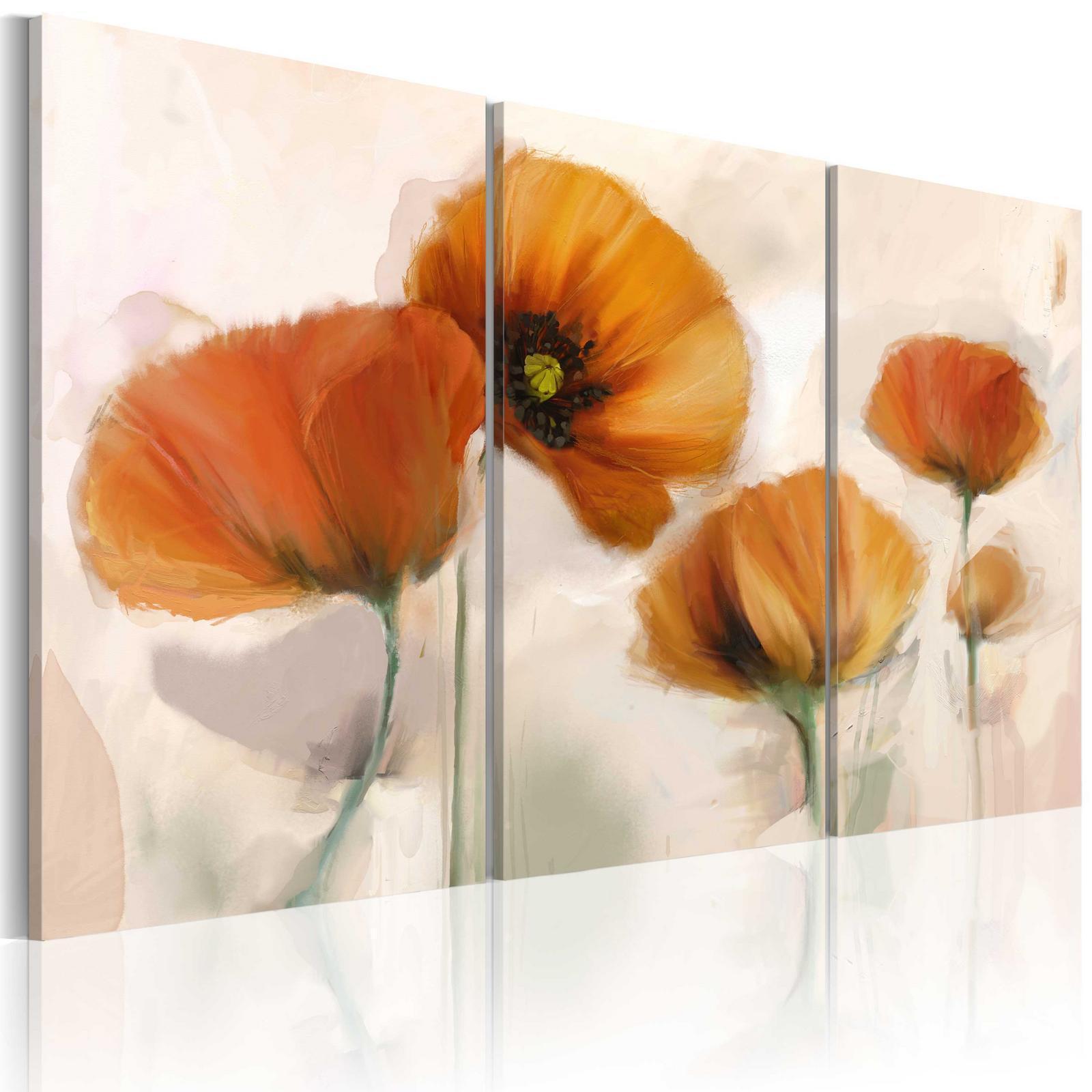 Tableau - Artistic poppies - triptych