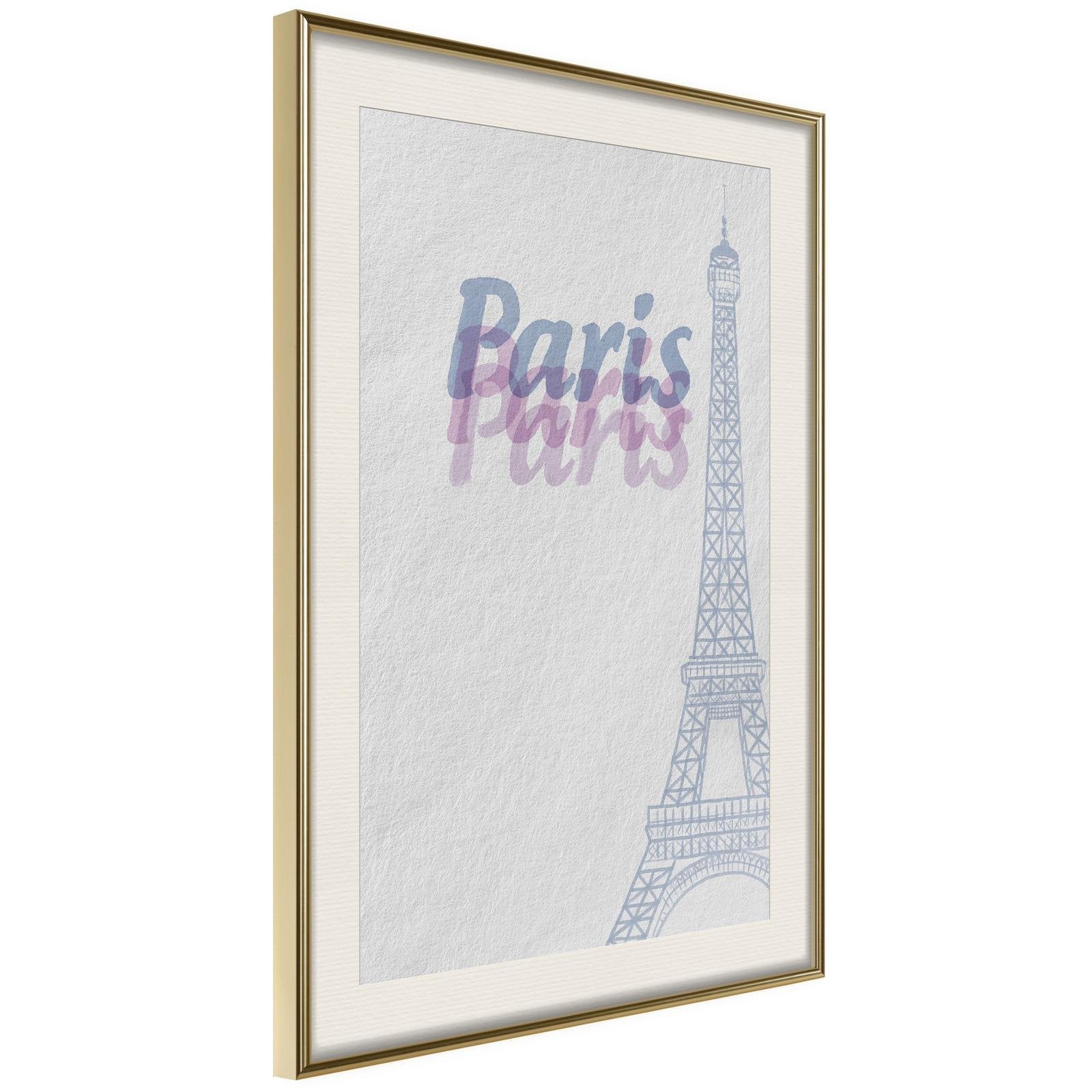 Affiche Pastel Paris