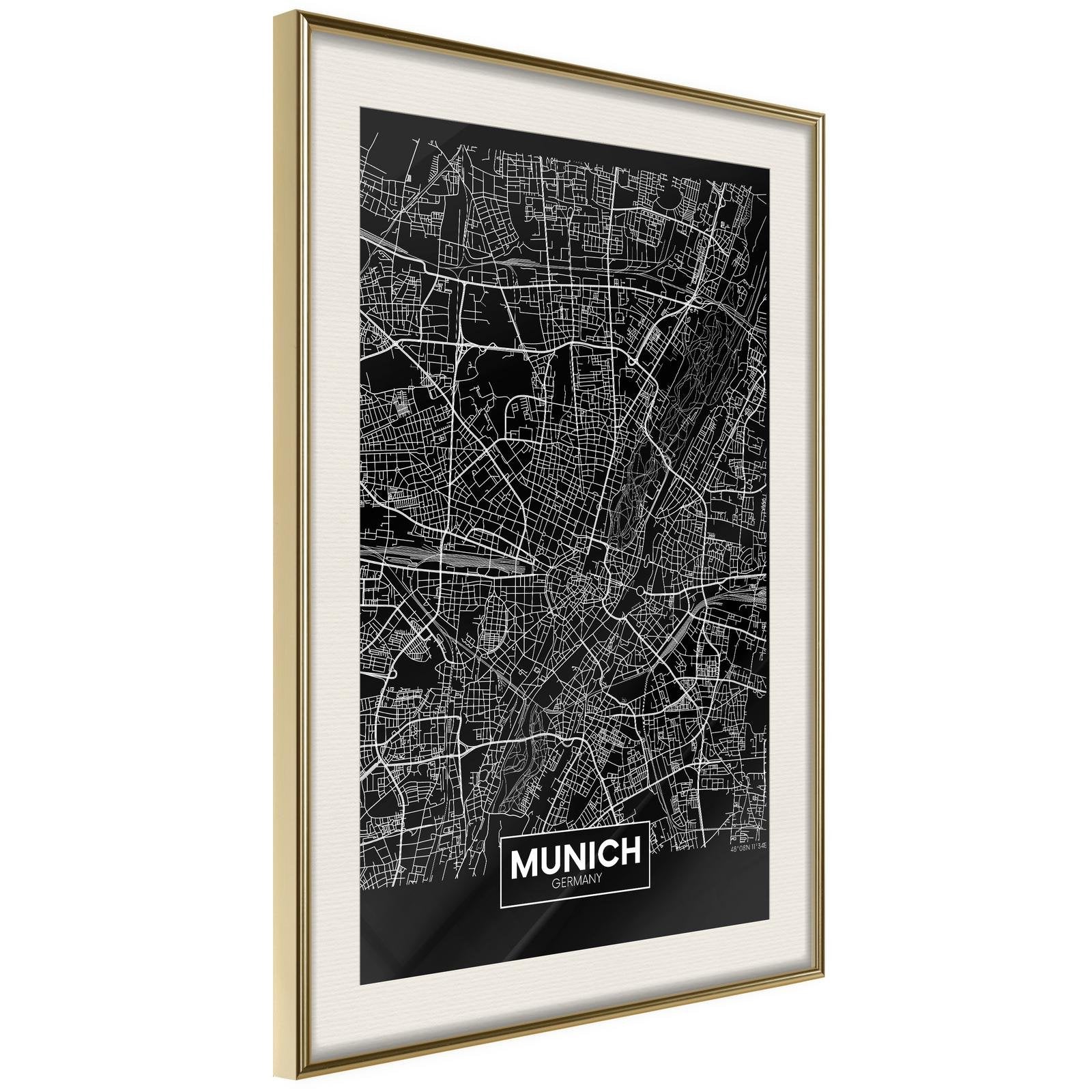 Poster Munich - Plan de ville