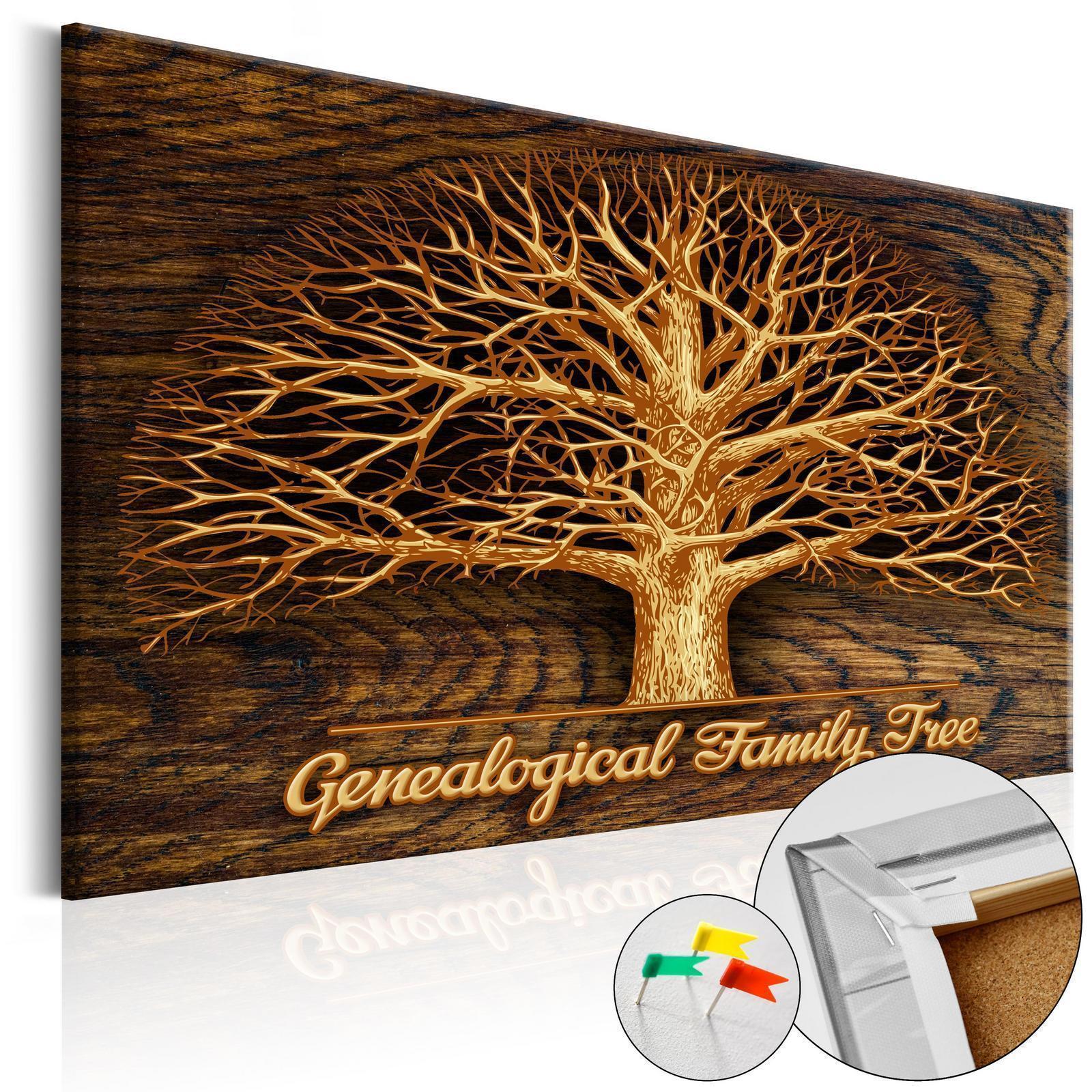 Tableau en liège - Family Tree [Corkboard]
