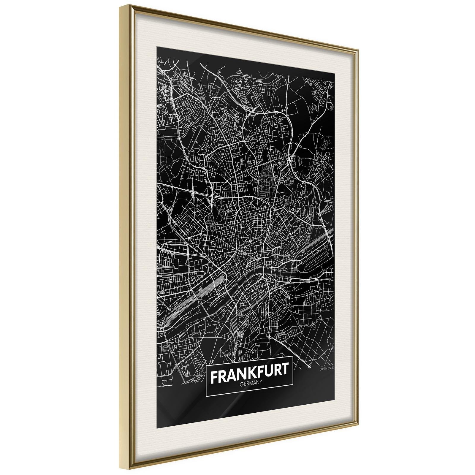 Poster Frankfurt Plan de ville