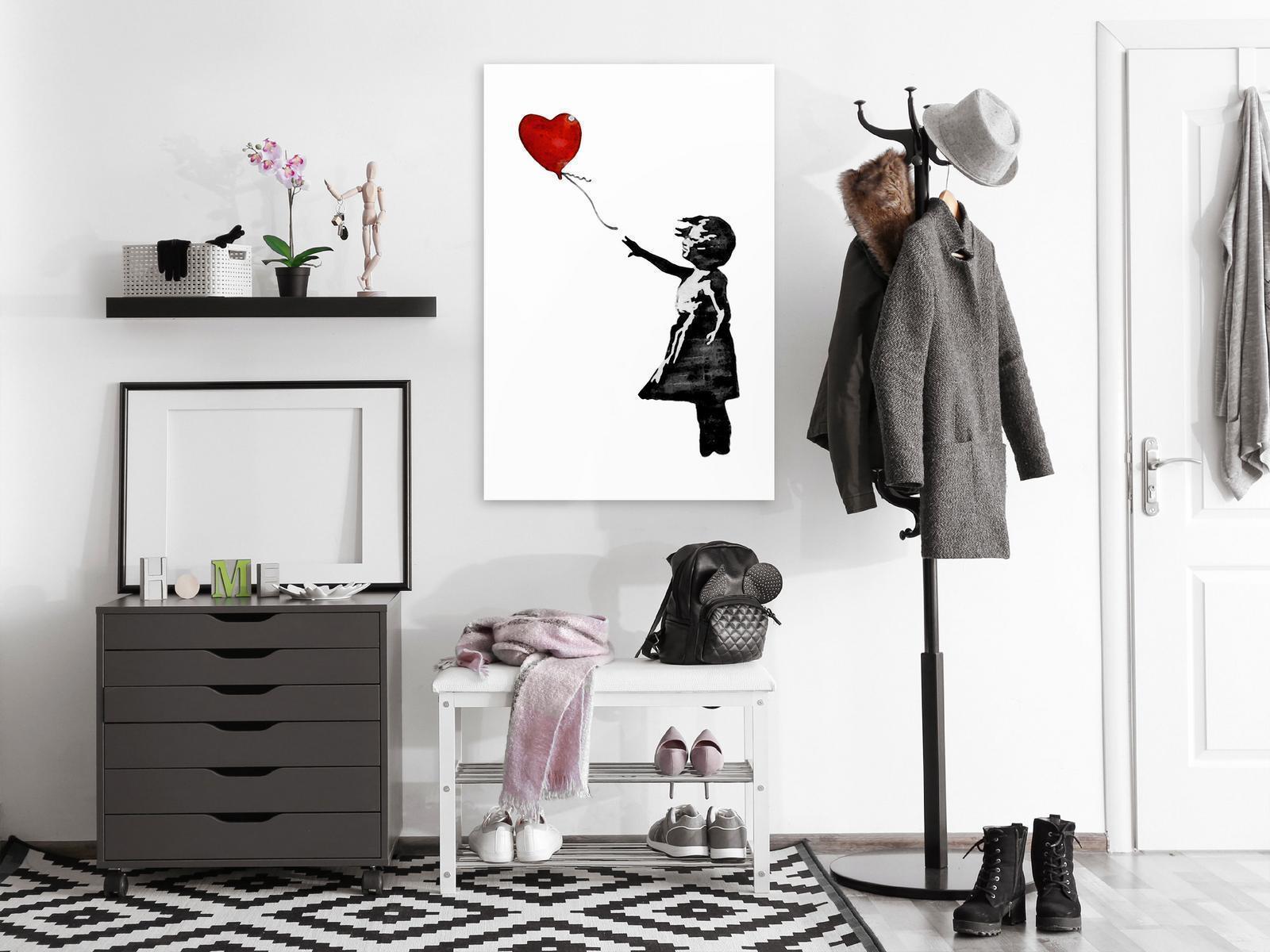 Tableau - Banksy: Girl with Balloon (1 Part) Vertical