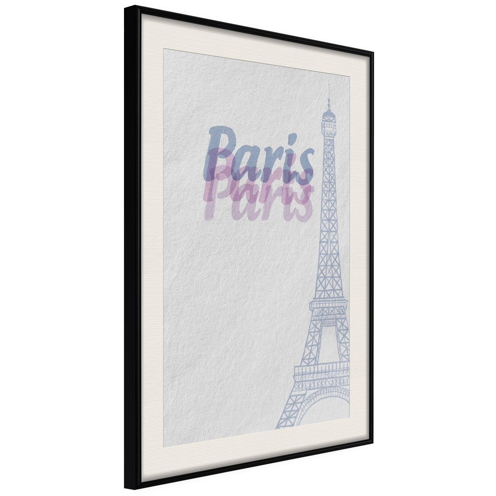 Affiche Pastel Paris