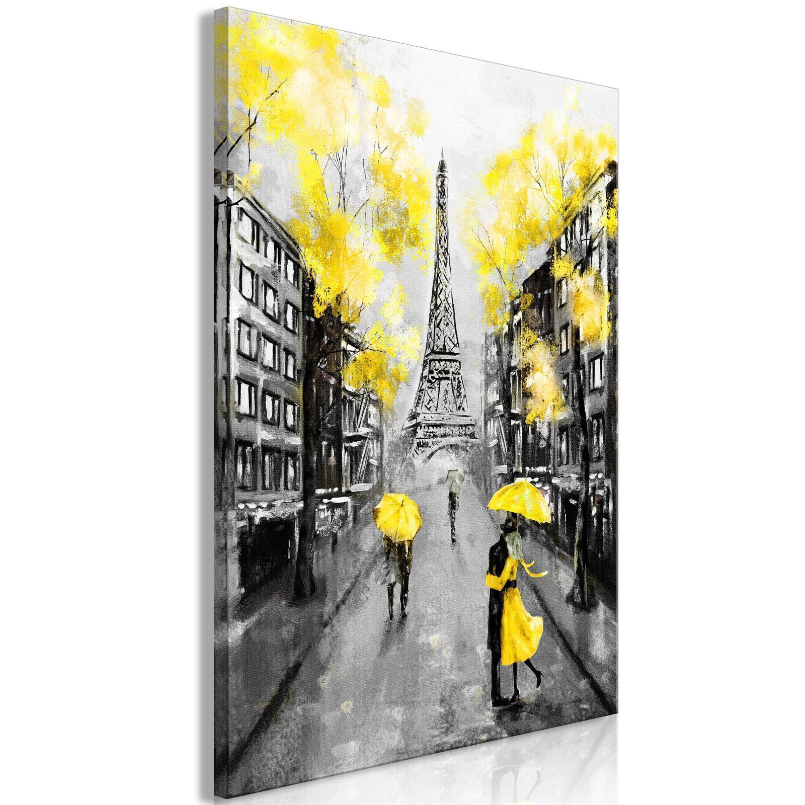 Tableau - Paris Rendez-Vous (1 Part) Vertical Yellow