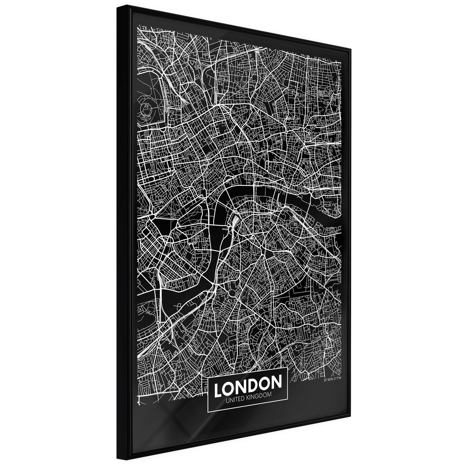 Poster Londres - Plan de ville