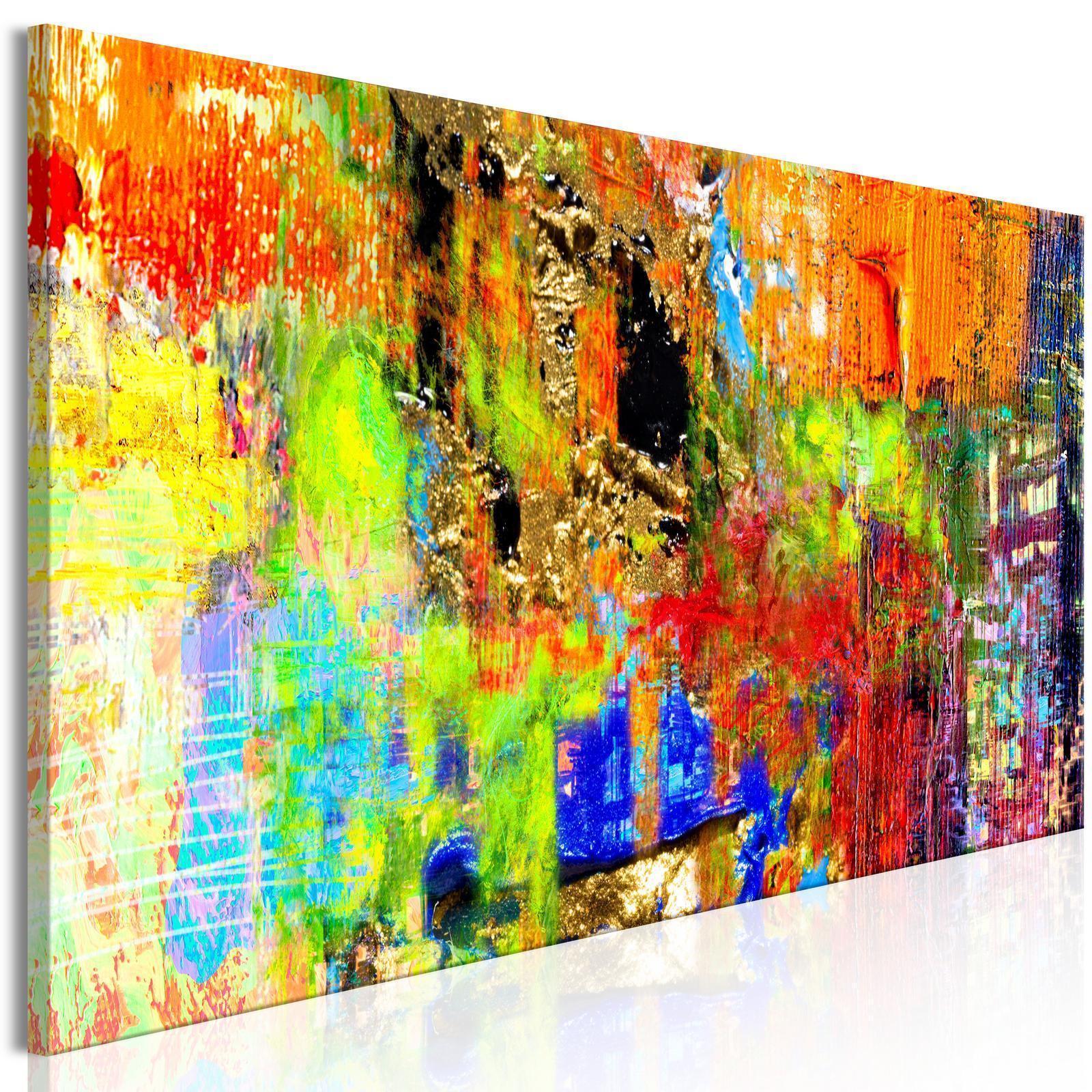 Tableau - Colourful Abstraction (1 Part) Narrow
