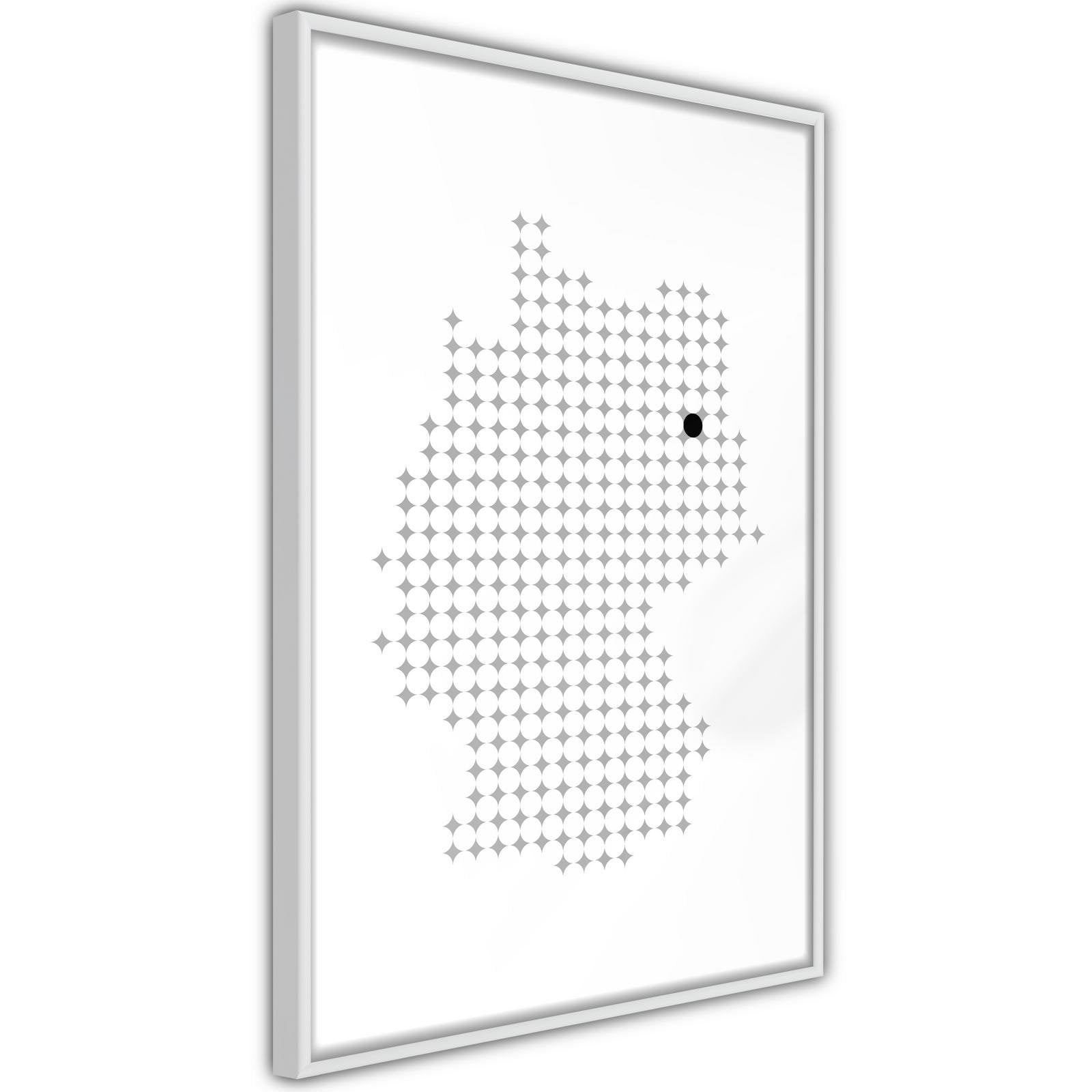 Poster Carte Pixelisée de l'Allemagne
