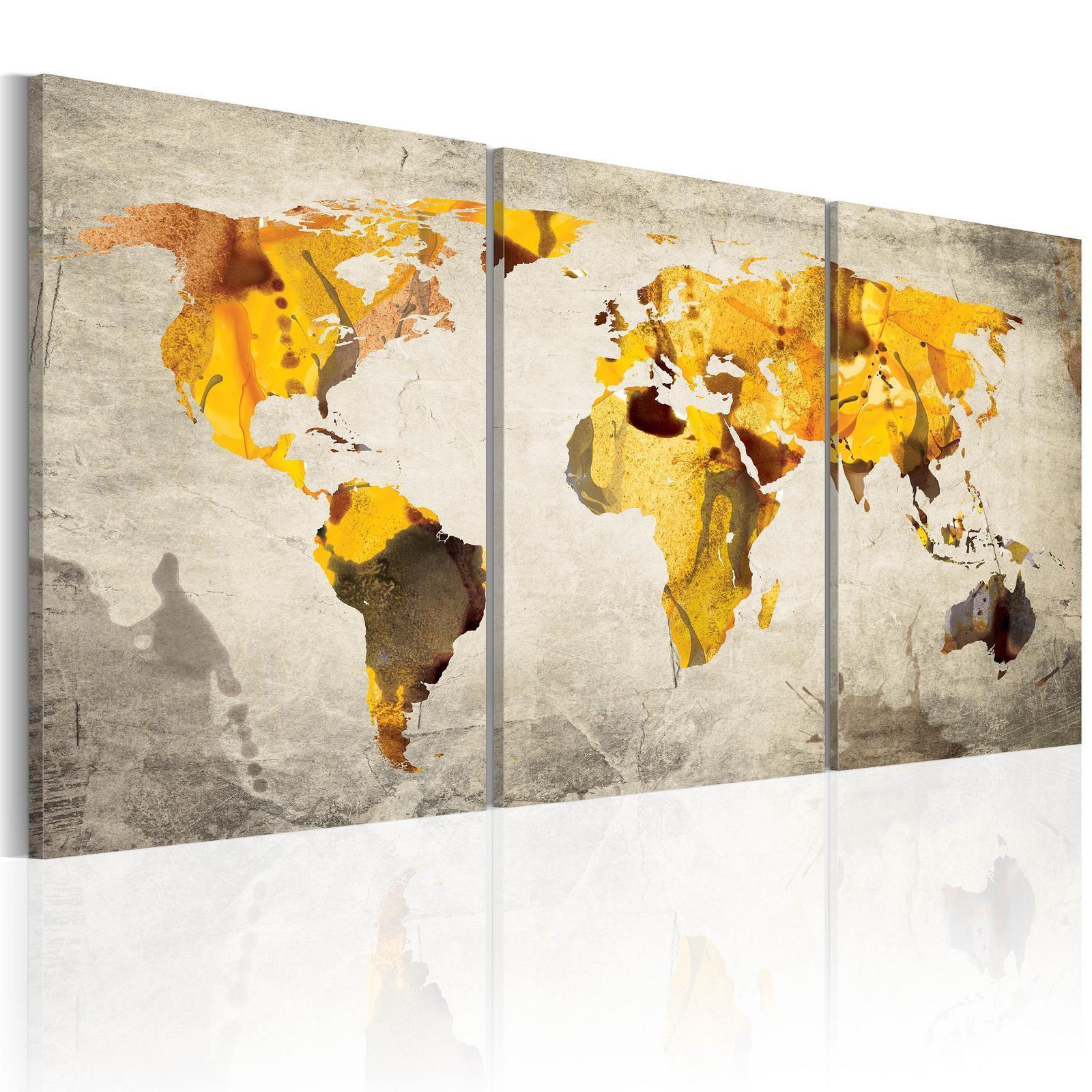 Tableau - Yellow continents