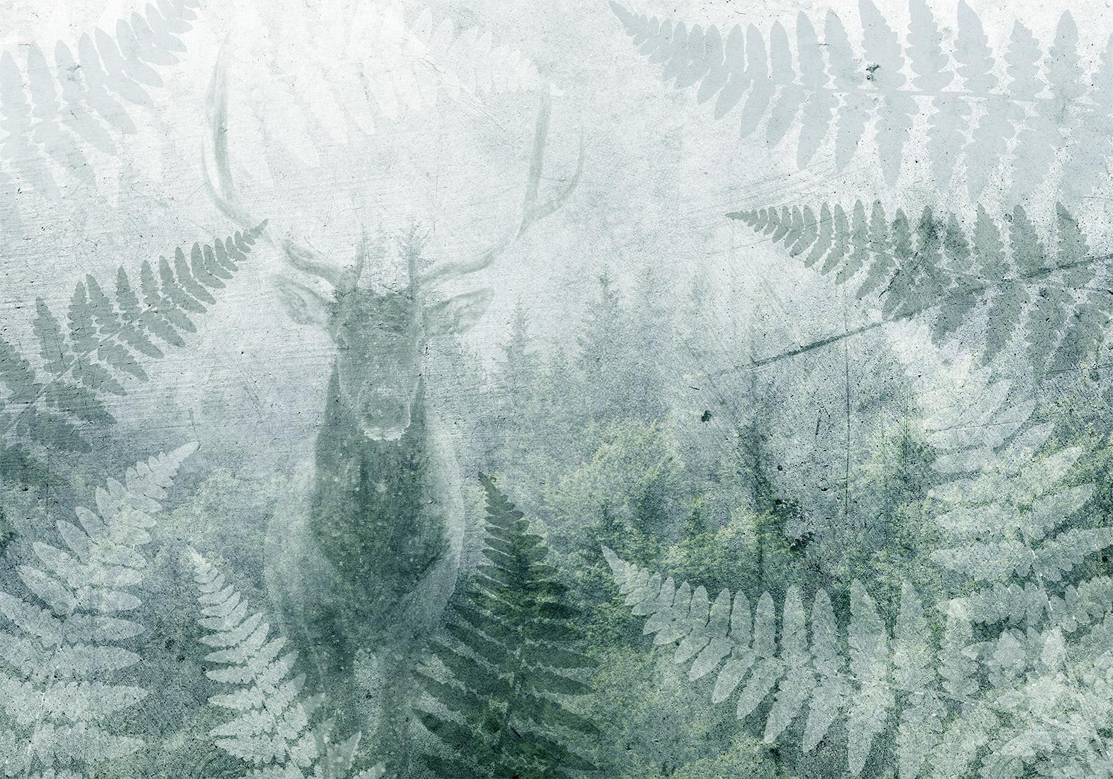 Papier peint - Deer in Ferns - Third Variant
