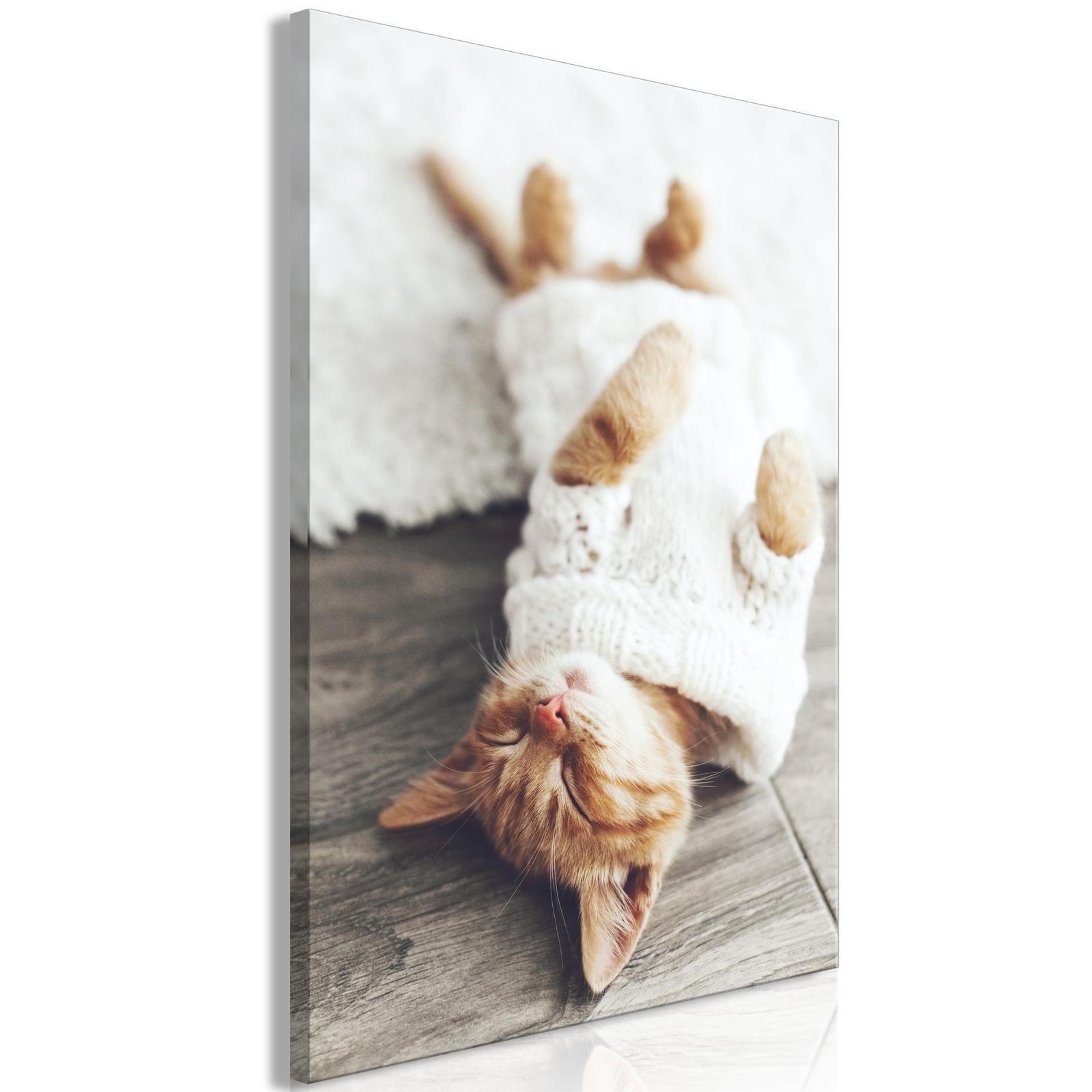 Tableau - Lazy Cat (1 Part) Vertical