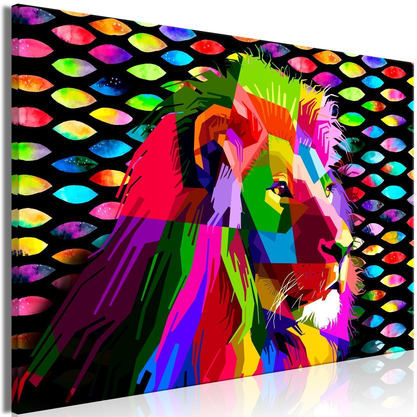Tableau - Rainbow Lion (1 Part) Wide