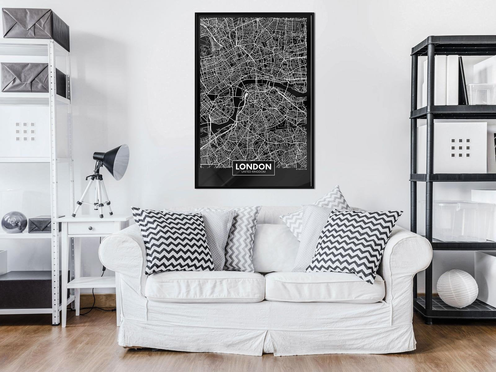 Poster Londres - Plan de ville