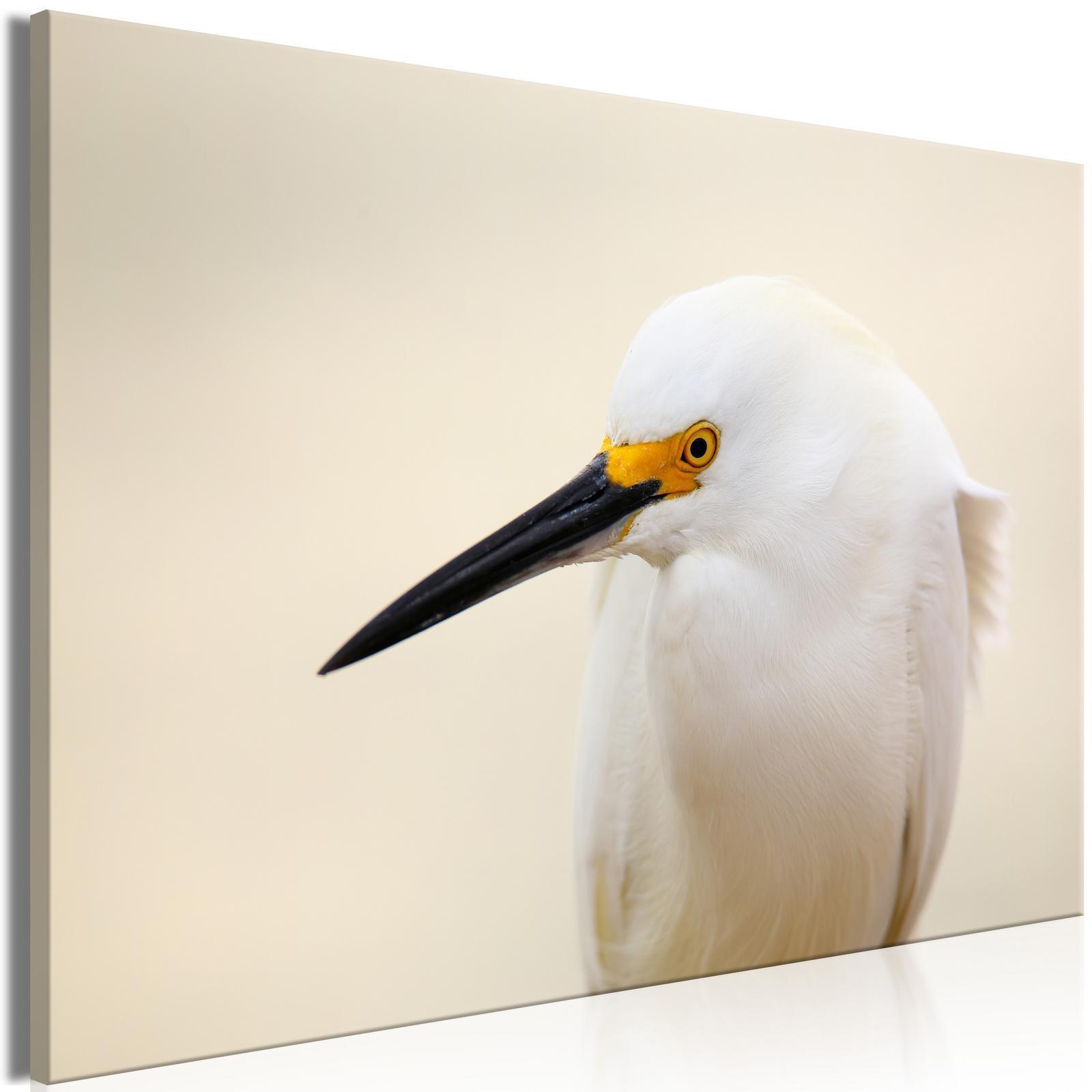 Tableau - Snowy Egret (1 Part) Wide