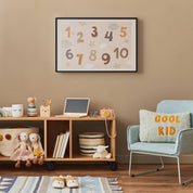 Poster - Numbers with Falling Snow