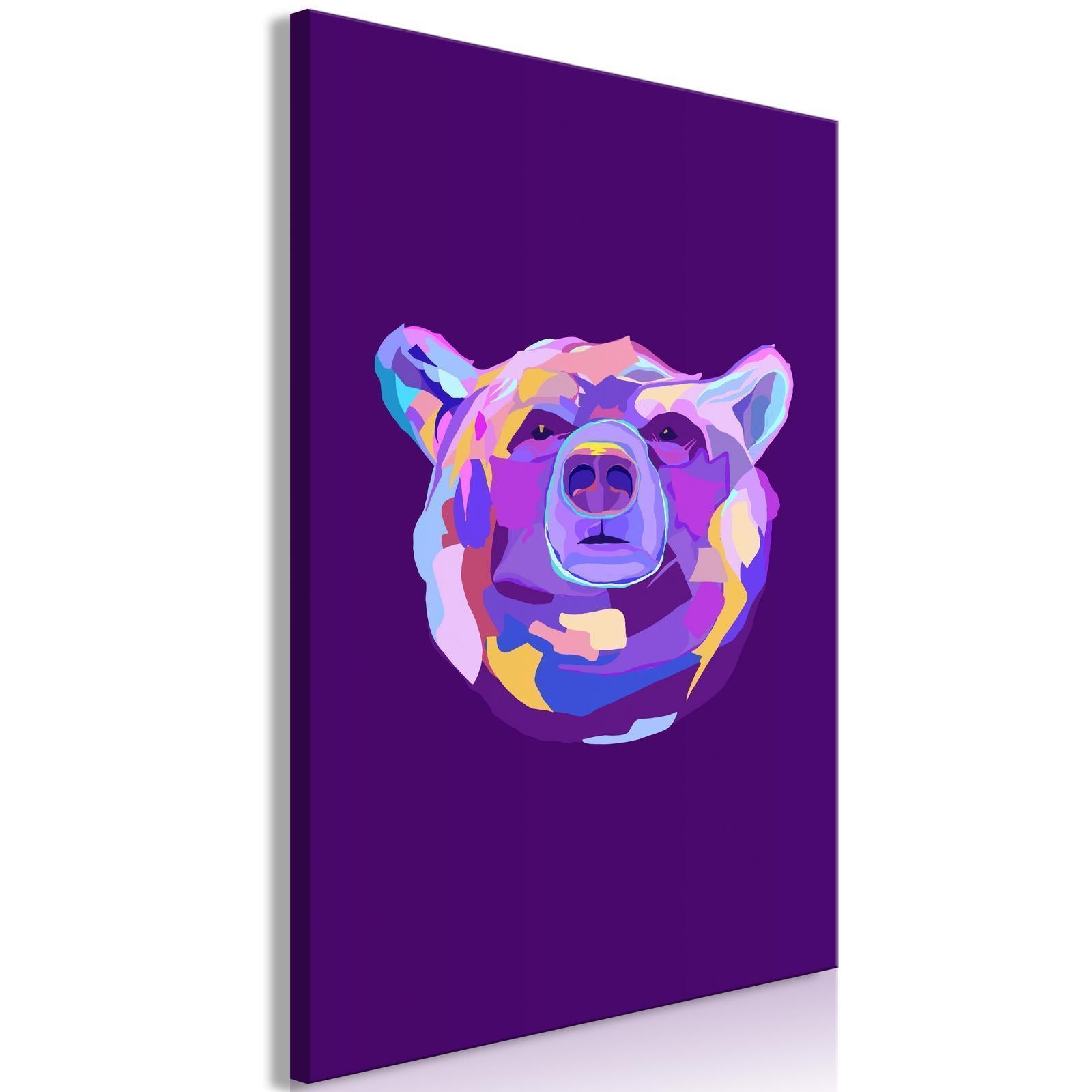 Tableau - Colourful Bear (1 Part) Vertical