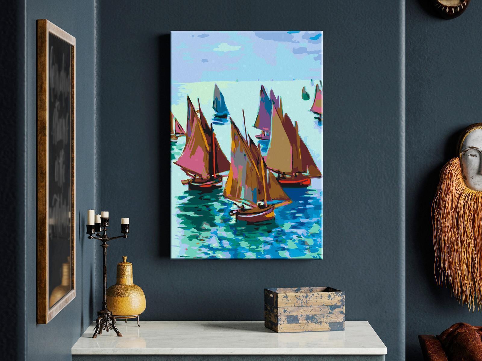 Peinture par numéros - Claude Monet: Fishing Boats