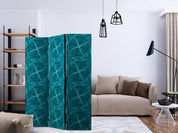 Paravent - Geometric Turquoise