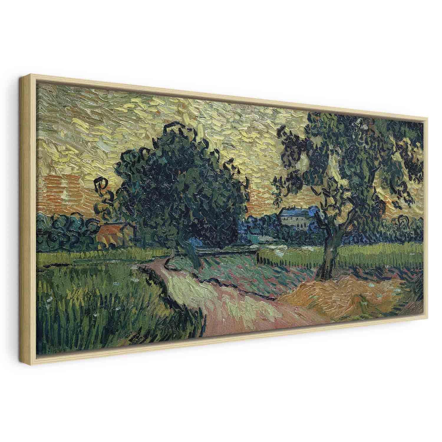 Tableau - Landscape with the Chateau of Auvers at Sunset (Vincent Van Gogh)