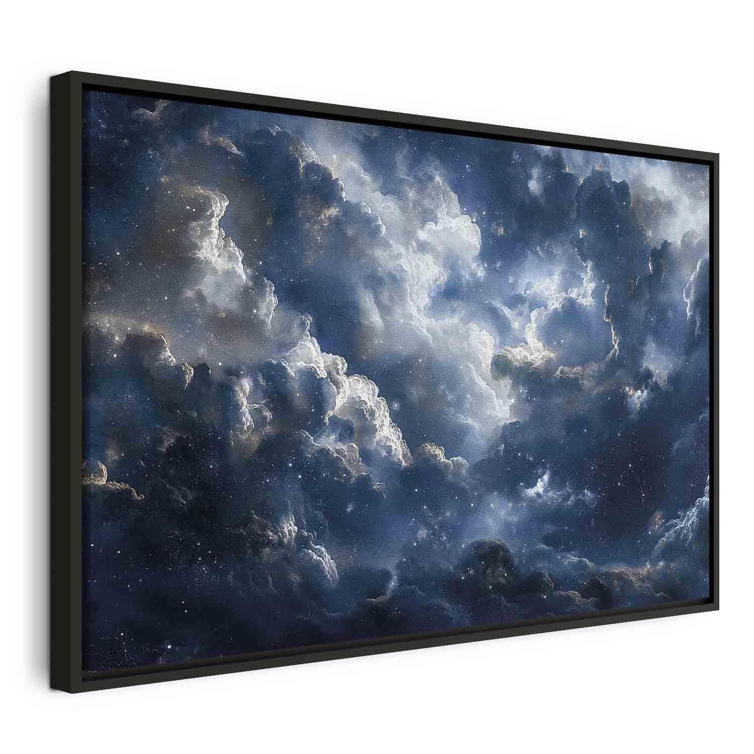 Tableau - Astronomical Wonders: Clouds and Stars in Harmonious Combination