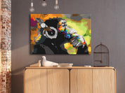 Peinture par numéros - Monkey In Headphones (Multi Colour)