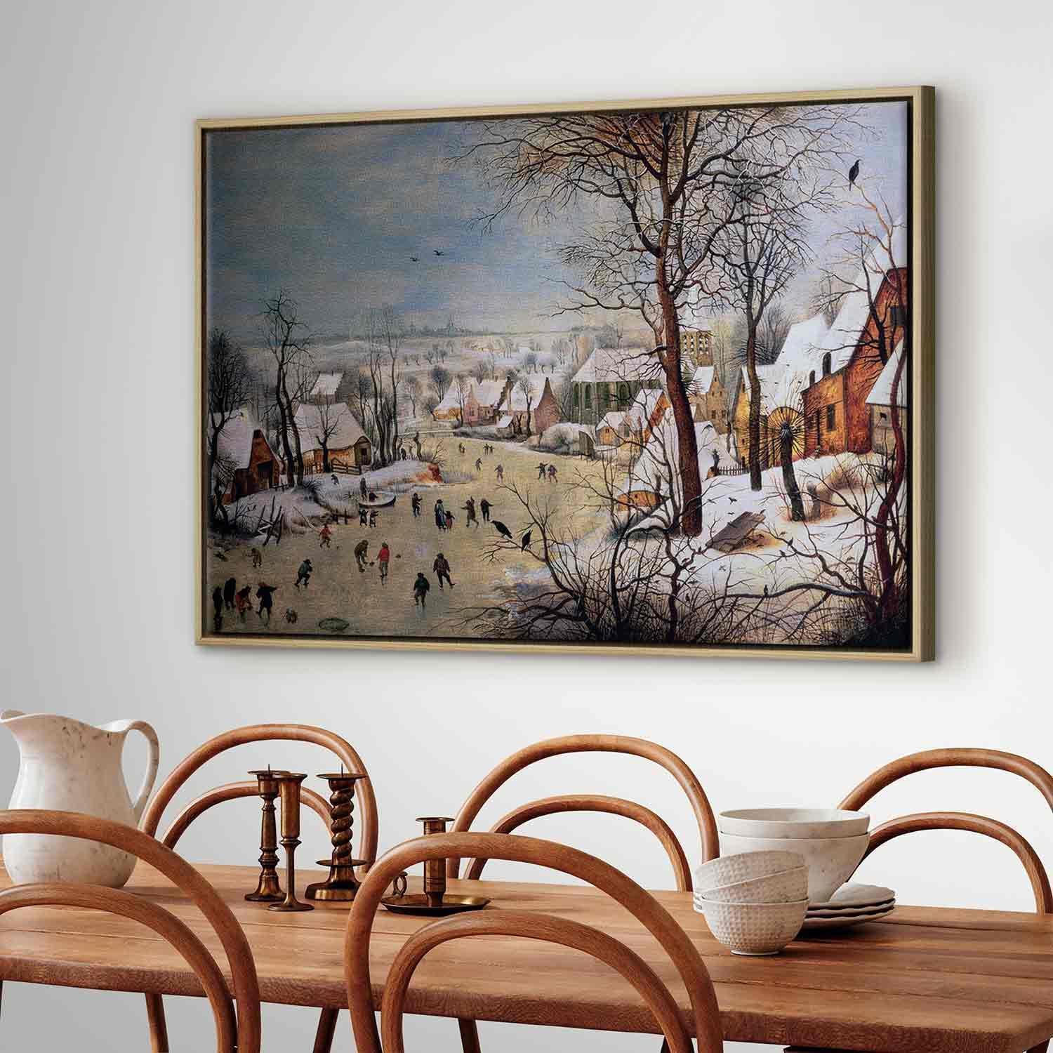 Tableau - Winter Landscape with Birdtrap (Pieter Bruegel the Elder)