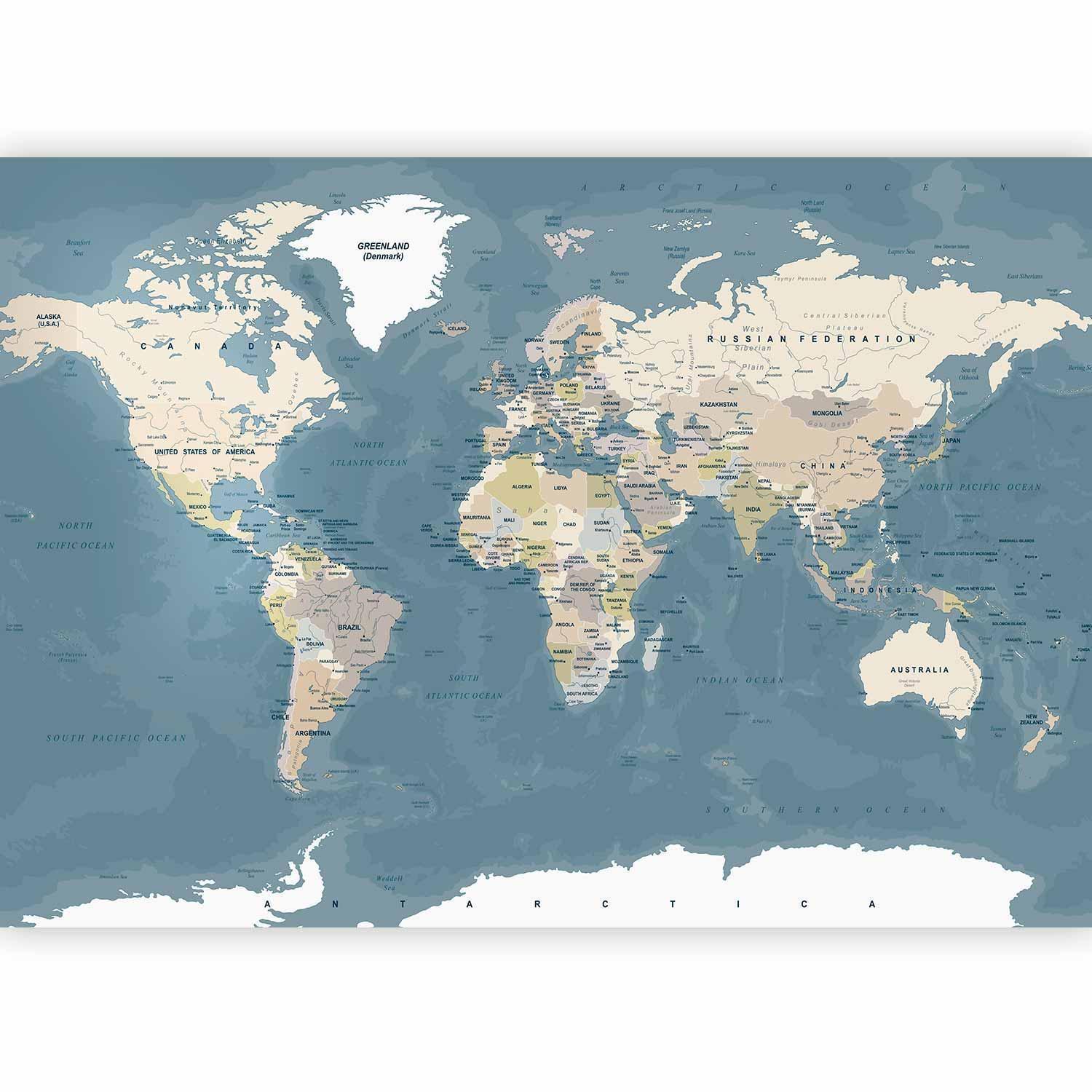 Papier peint - Vintage World Map