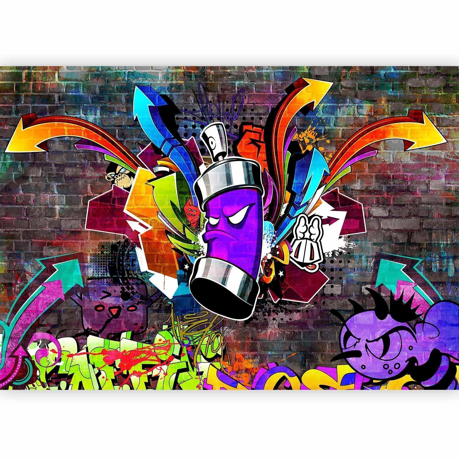 Papier peint - Graffiti: Colourful attack