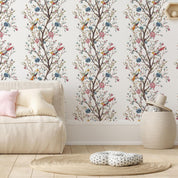 Tapisserie murale - Birds on a Flowering Twig