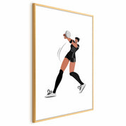 Poster - Illustration - Female Volleyball Team Player