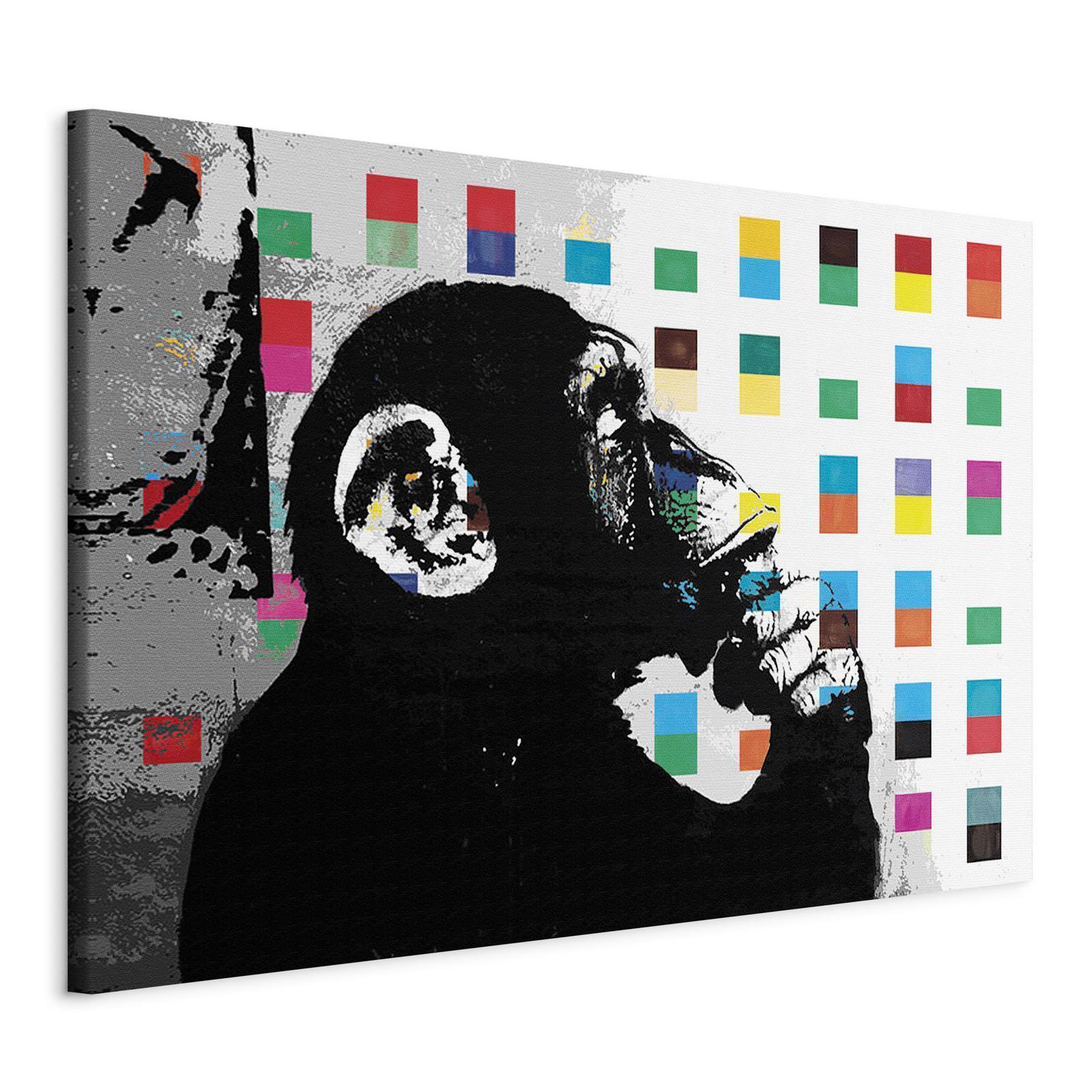 Tableau - Banksy The Thinker Monkey