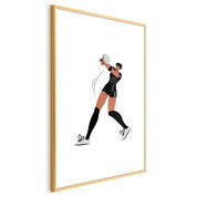 Poster - Illustration - Female Volleyball Team Player