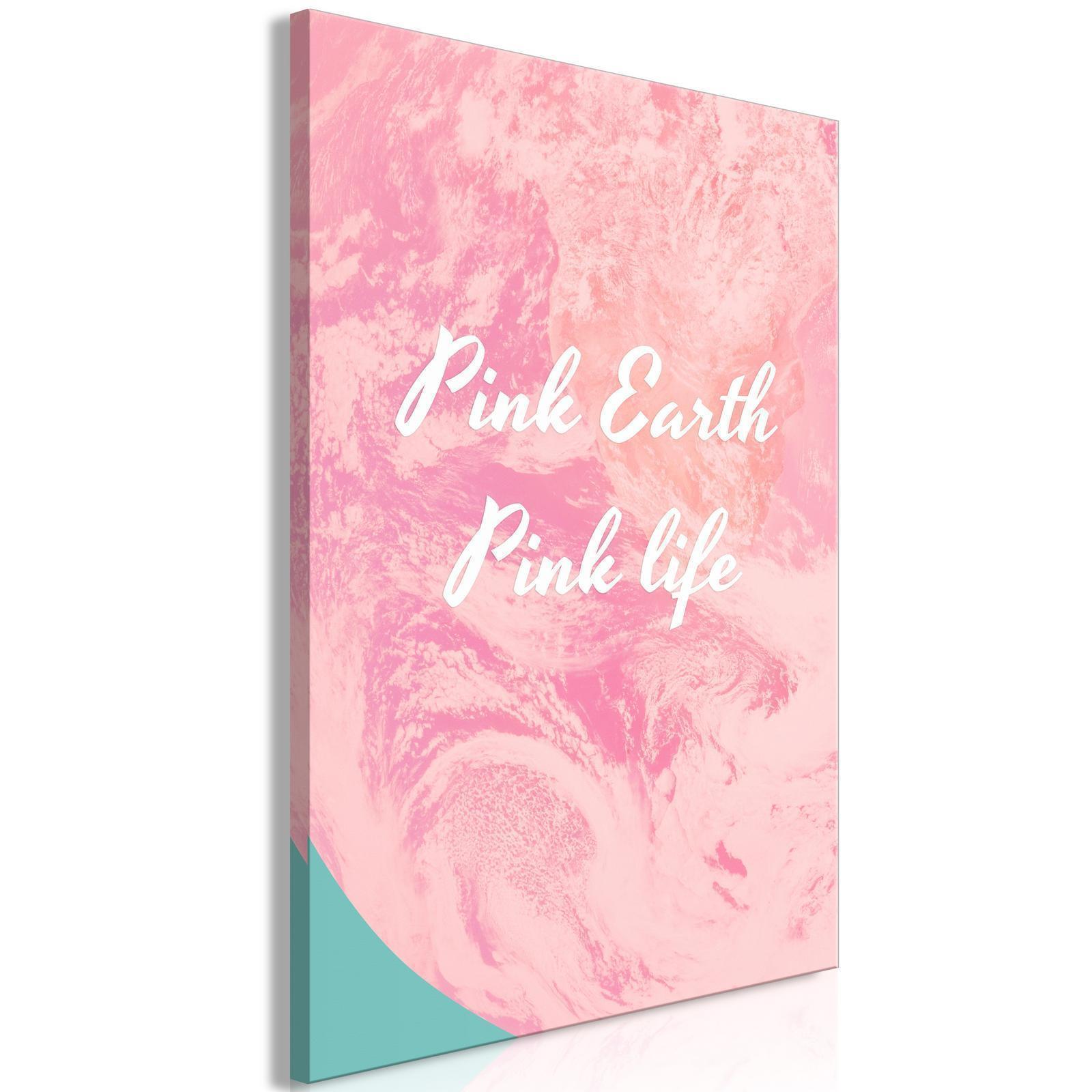 Tableau - Pink Earth, Pink Life (1 Part) Vertical