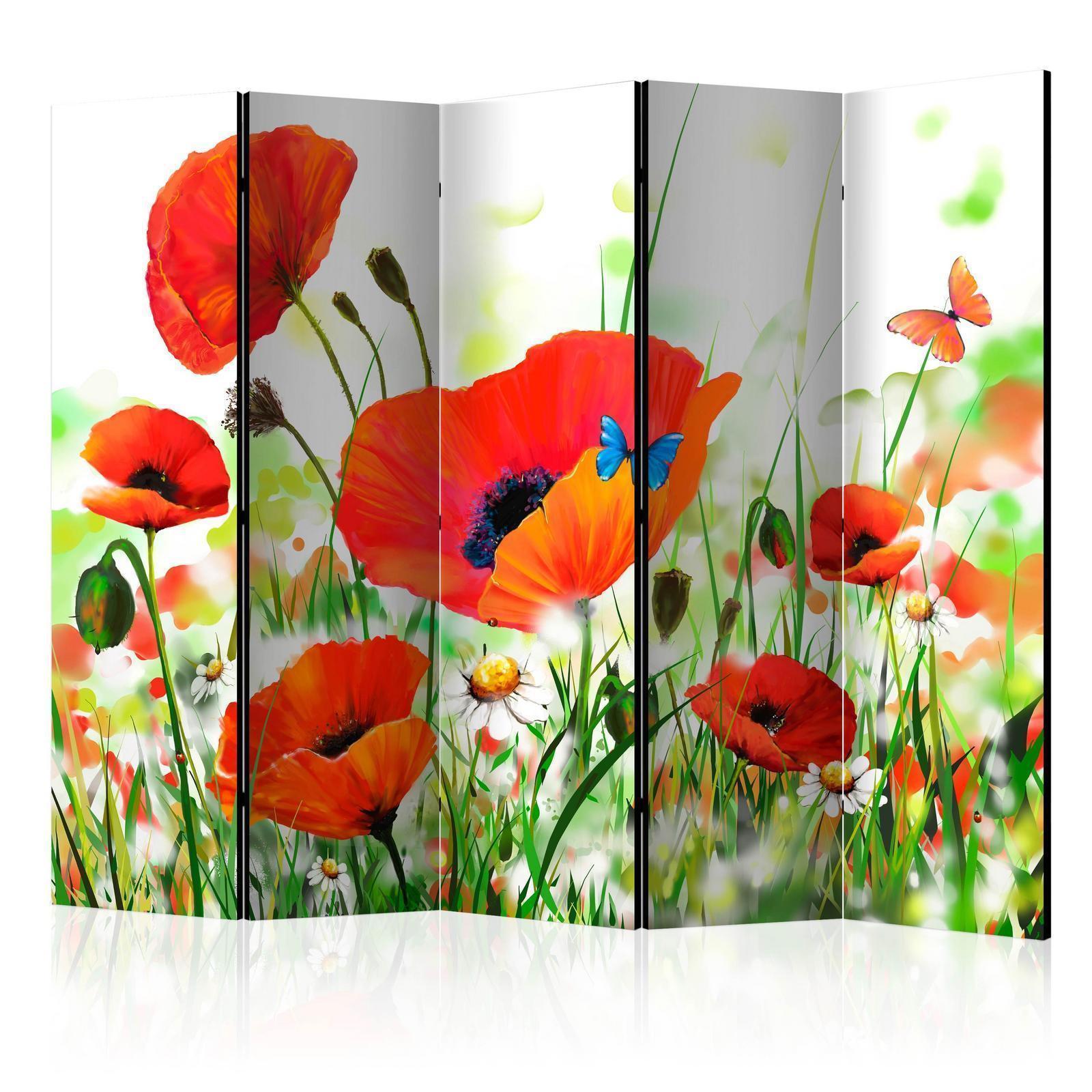 Paravent - Country poppies II