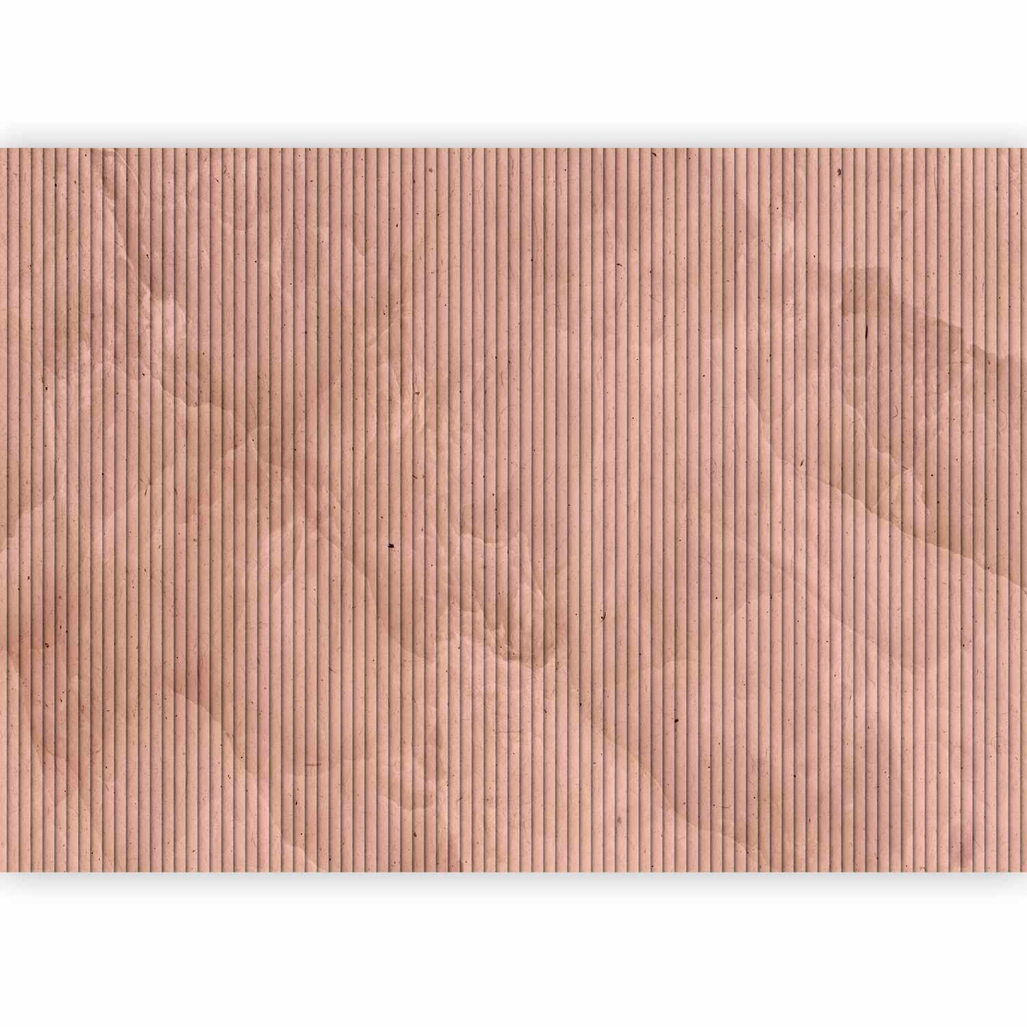 Papier peint - Pink reed - solid background with textured vertical stripes with pattern