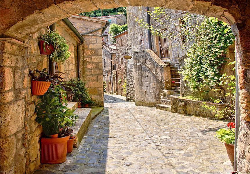 Papier peint - Provincial alley in Tuscany