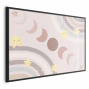 Poster - Phases of the Moon with a Rainbow