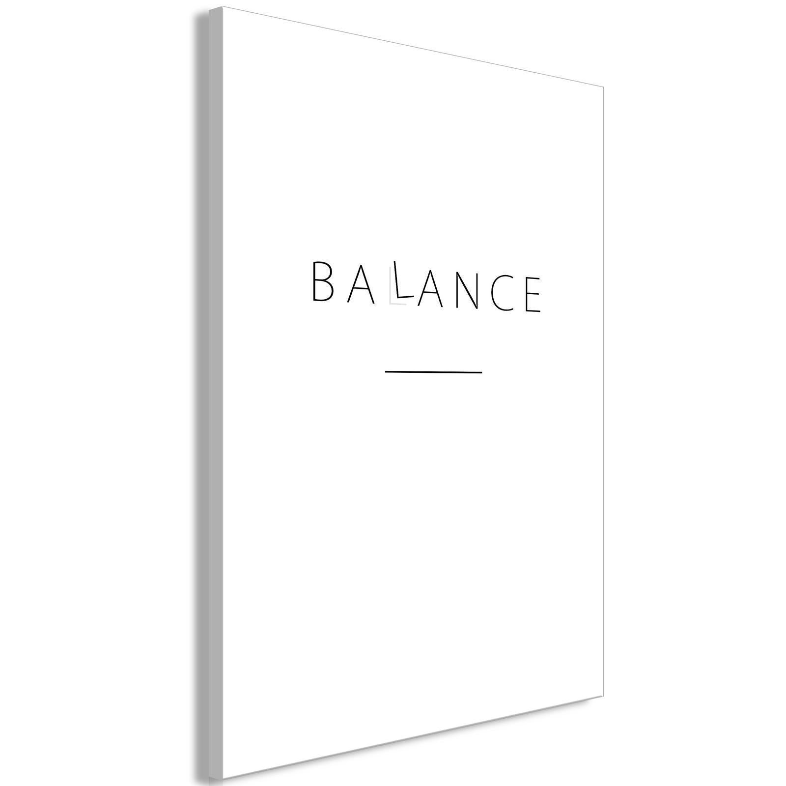 Tableau - Balance of Words (1-part) - Black English Text on White