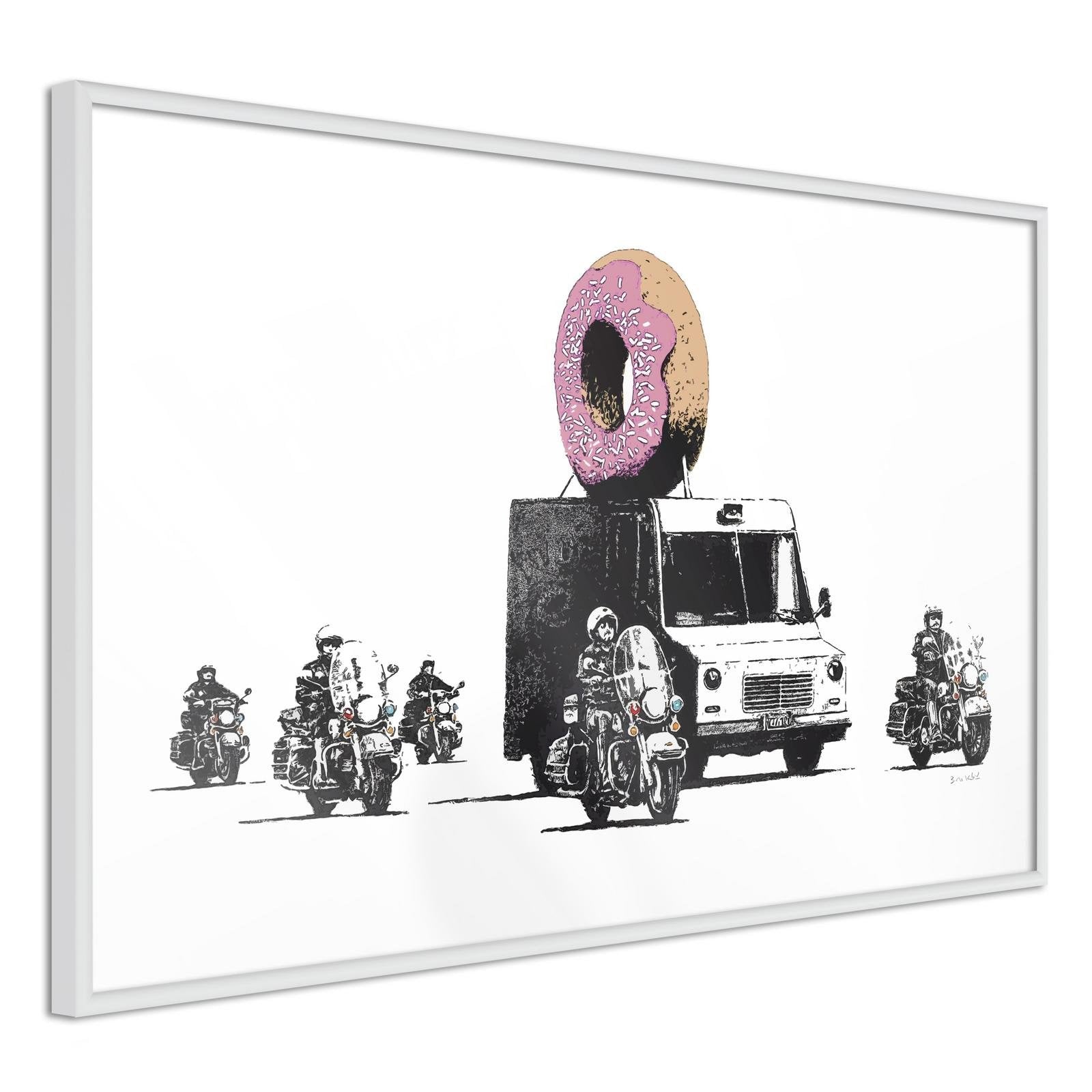 Poster Banksy donuts strawberry