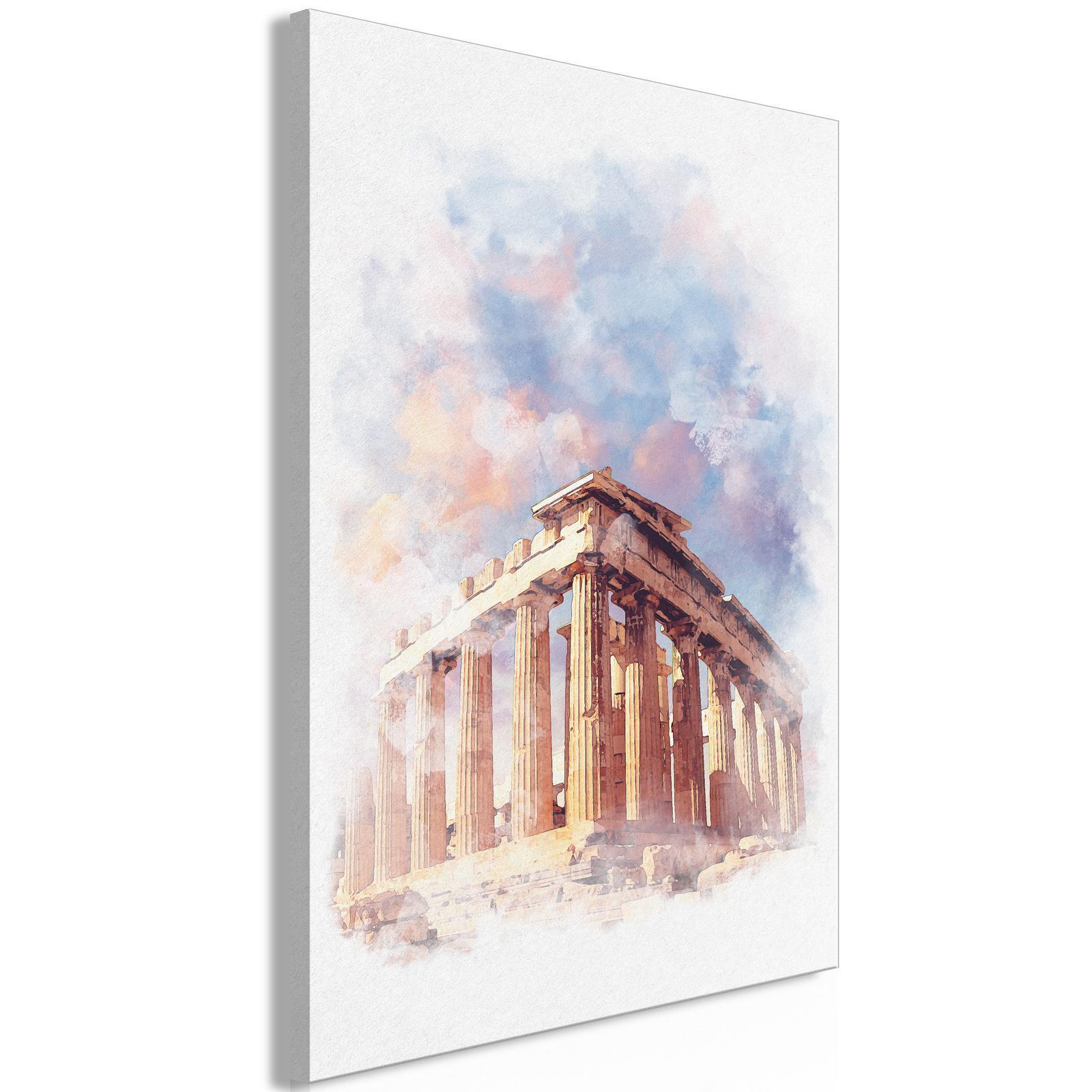 Tableau - Painted Parthenon (1 Part) Vertical