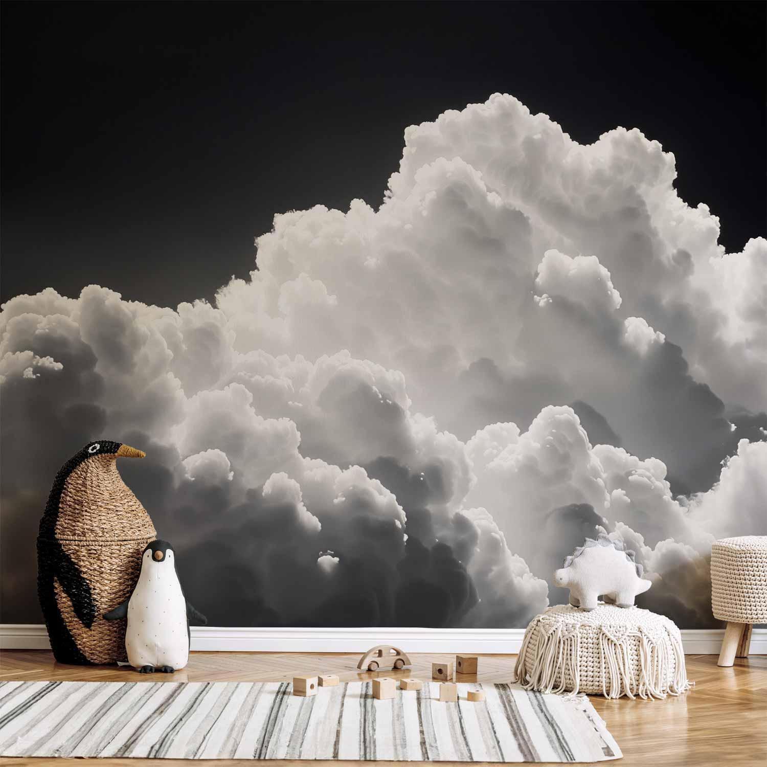 Papier peint - Discover the Endless Play of Sunlight – Clouds and Shadows in the Sky