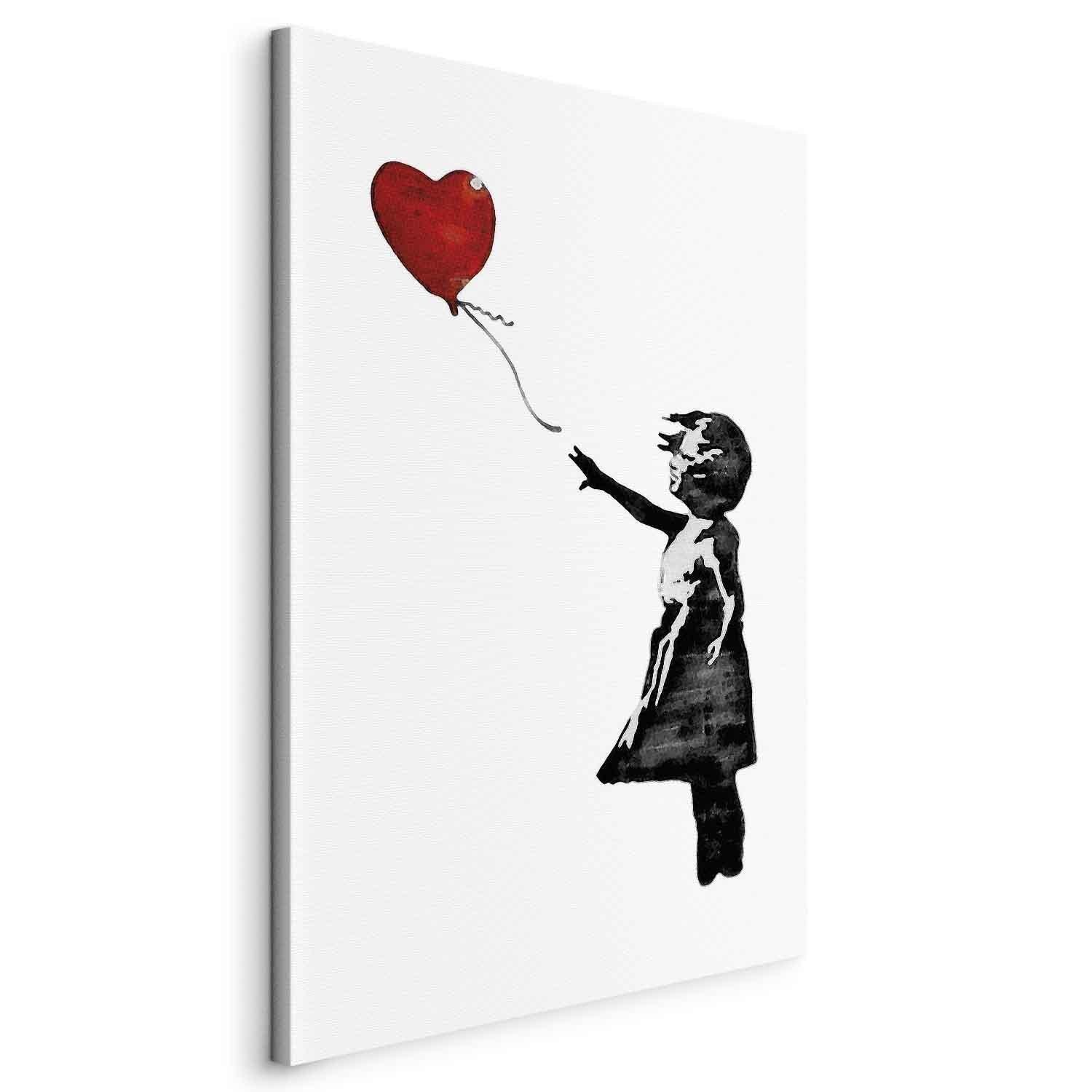 Tableau - Banksy: Girl with Balloon (1 Part) Vertical