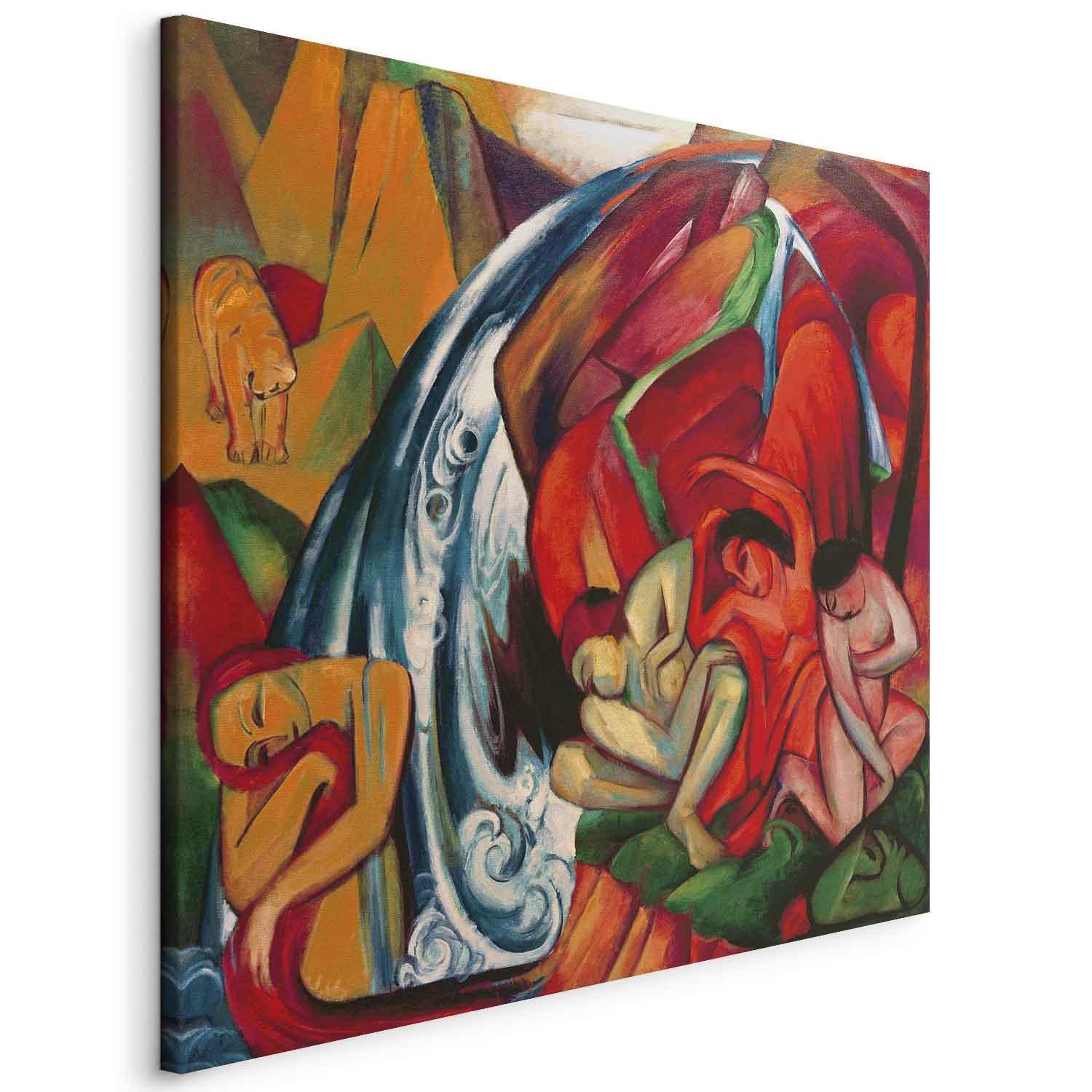 Tableau - The waterfall (Women under a waterfall) (Franz Marc)