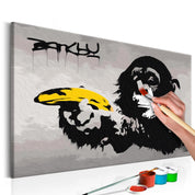 Peinture par numéros - Monkey (Banksy Street Art Graffiti)