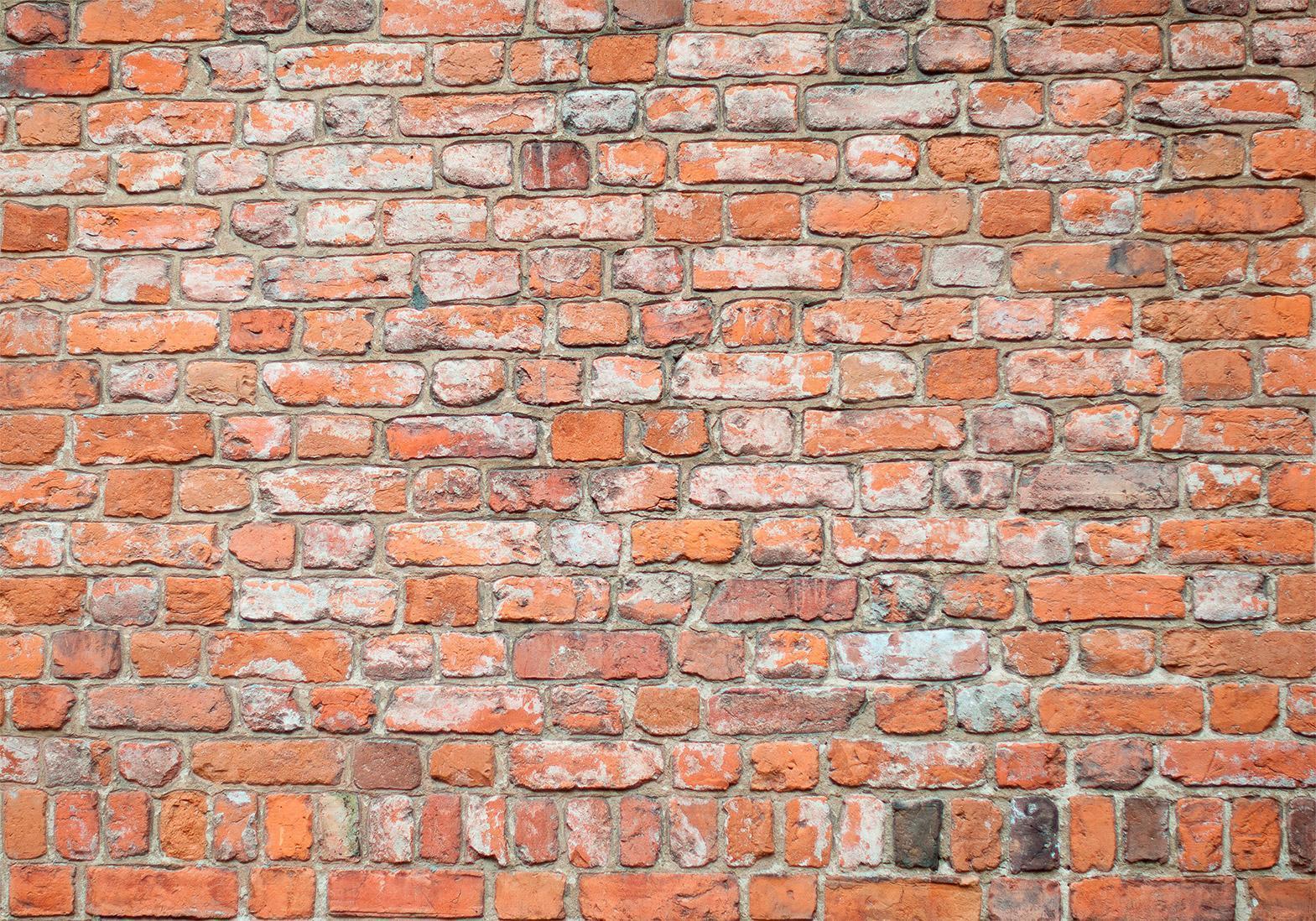 Papier peint - Loft Wall - Pattern Imitating an Old Red Brick